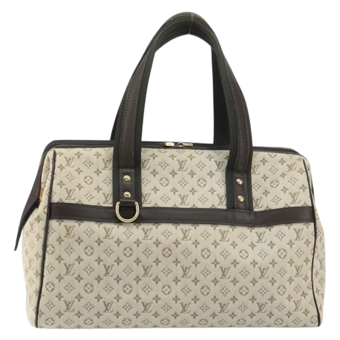 Louis Vuitton Mini Lin Canvas Josephine Purse Khaki 35x23x15cm (1 of 18)