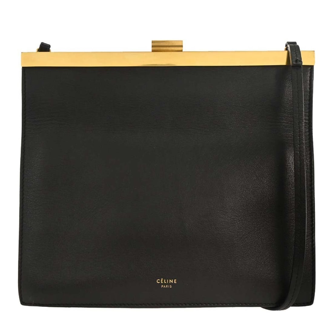 Celine Black Leather Shoulder Bag Italy: Celine Black Leather Shoulder Bag Italy This stylish Celine shoulder bag is crafted from high-quality black leather, making it a chic addition to any casual outfit. Designed for medium-sized items, it