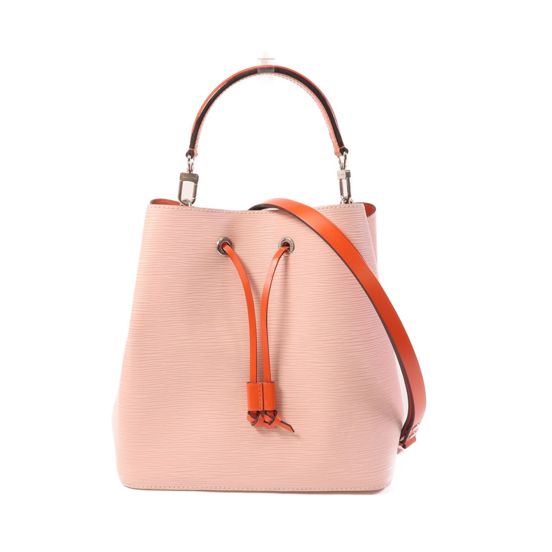 Pink Neo Noe Epi Calfskin Shoulder Bag by Louis Vuitton M54370: Pink Neo Noe Epi Calfskin Shoulder Bag by Louis Vuitton M54370 This Louis Vuitton Neo Noe 2-way shoulder bag features a pink Epi calfskin exterior and offers versatile carrying options. Made in France