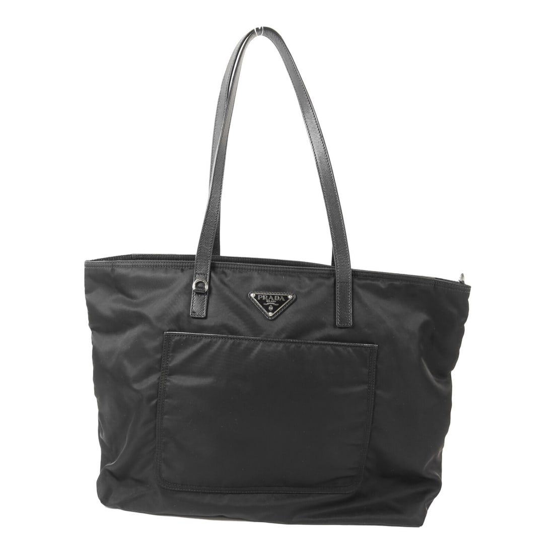 Black Nylon PRADA 1BG052 Tote Handbag from Italy (1 of 16)