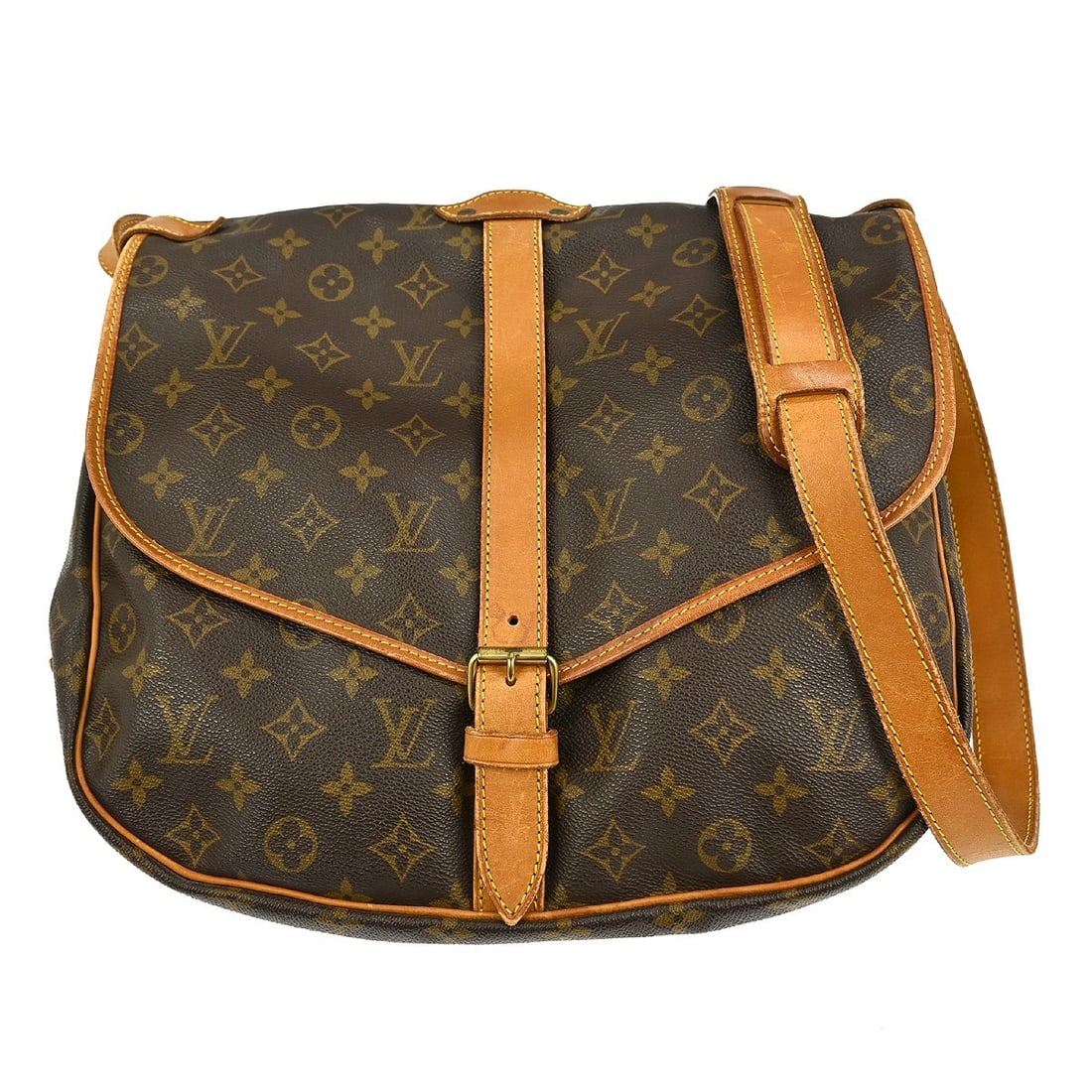 Louis Vuitton Saumur 35 Monogram Canvas Messenger Crossbody Bag M42254: Louis Vuitton Saumur 35 Monogram Canvas Messenger Crossbody Bag M42254 This Louis Vuitton Saumur 35 Messenger Bag is a stylish and functional accessory, perfect for casual outings. Crafted from durabl