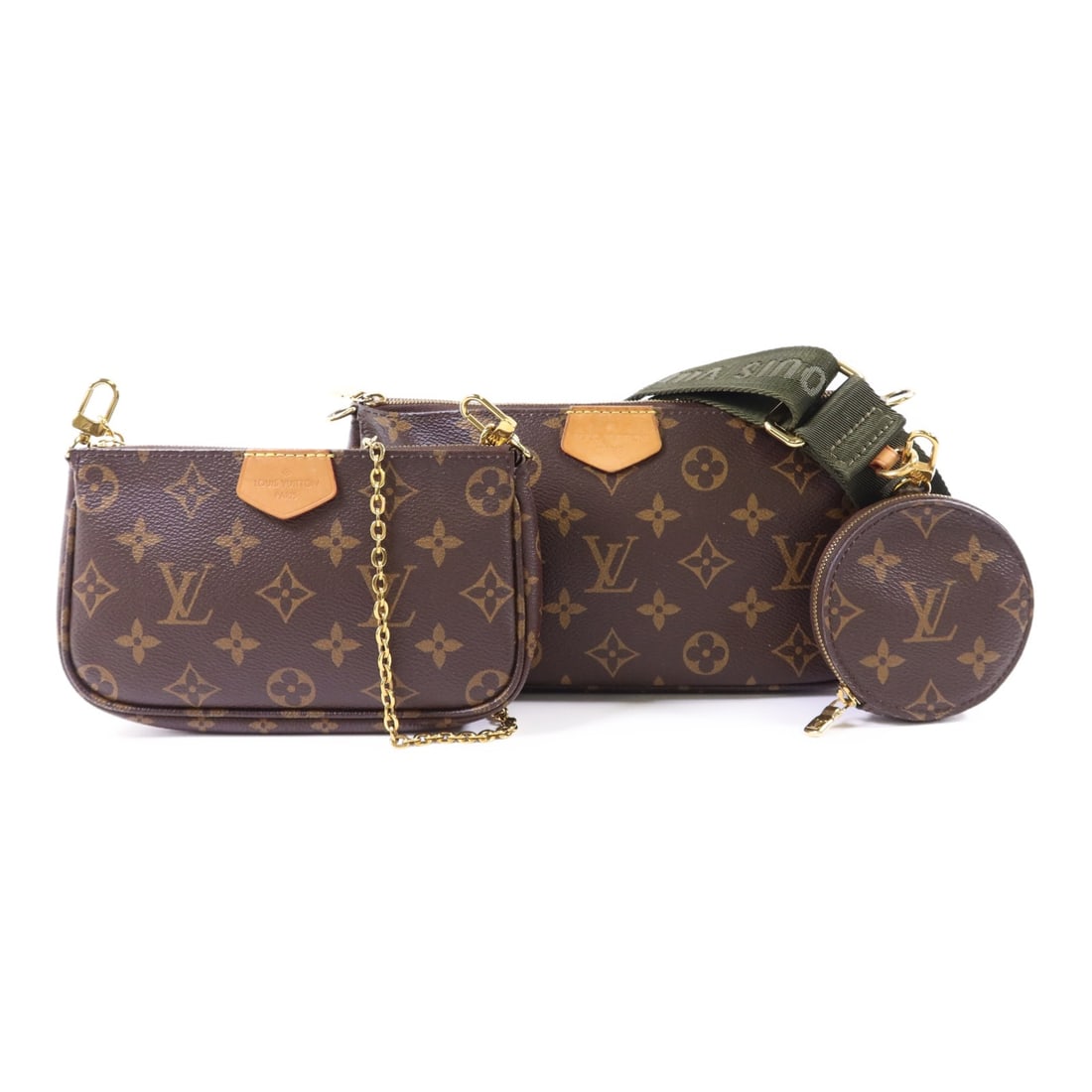 Louis Vuitton Multi Pochette Monogram Brown Canvas Shoulder Bag M44813 (1 of 18)
