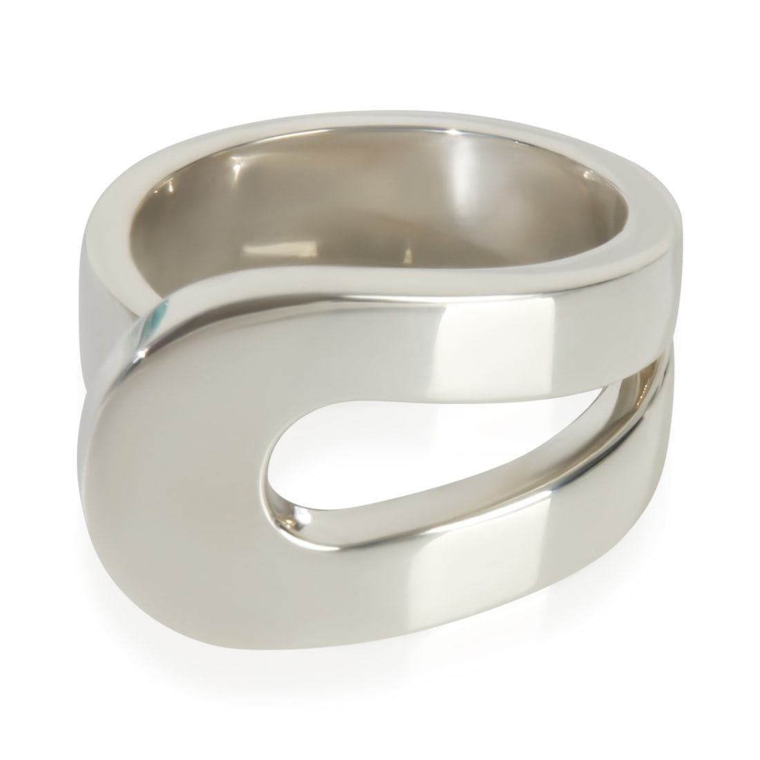 Sterling Silver Loop Collection Ring Size 7 with Box by Tiffany & Co.: Sterling Silver Loop Collection Ring Size 7 with Box by Tiffany & Co. This Tiffany & Co. Loop Ring is crafted from sterling silver and features a sleek, minimalist design. Part of the Loop