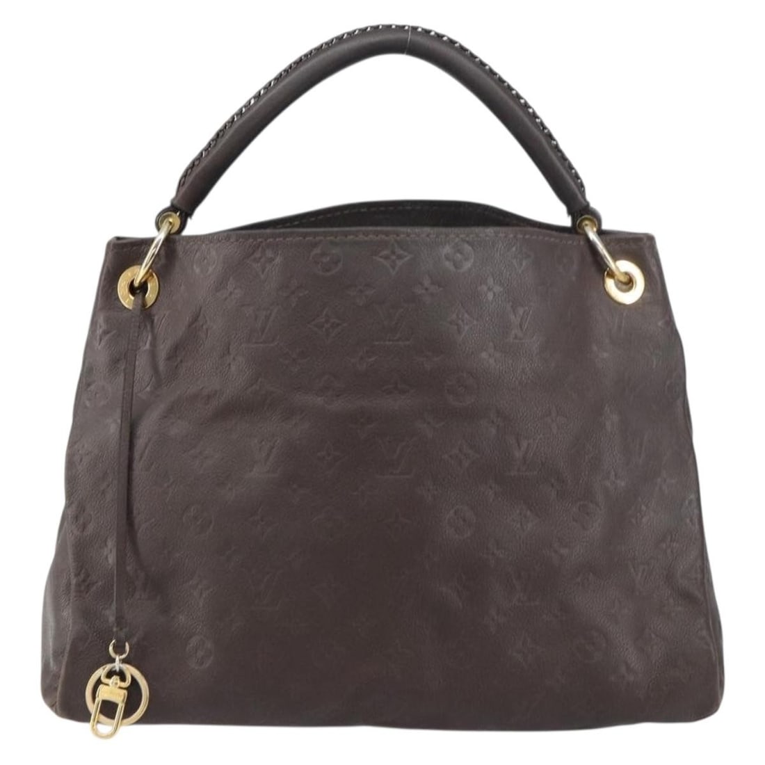 Artsy Shoulder Bag by Louis Vuitton in Brown Monogram Embossed Leather: Artsy Shoulder Bag by Louis Vuitton in Brown Monogram Embossed Leather This Louis Vuitton Artsy handbag is crafted from Monogram Empreinte leather in brown and designed for women. The bag is made in S