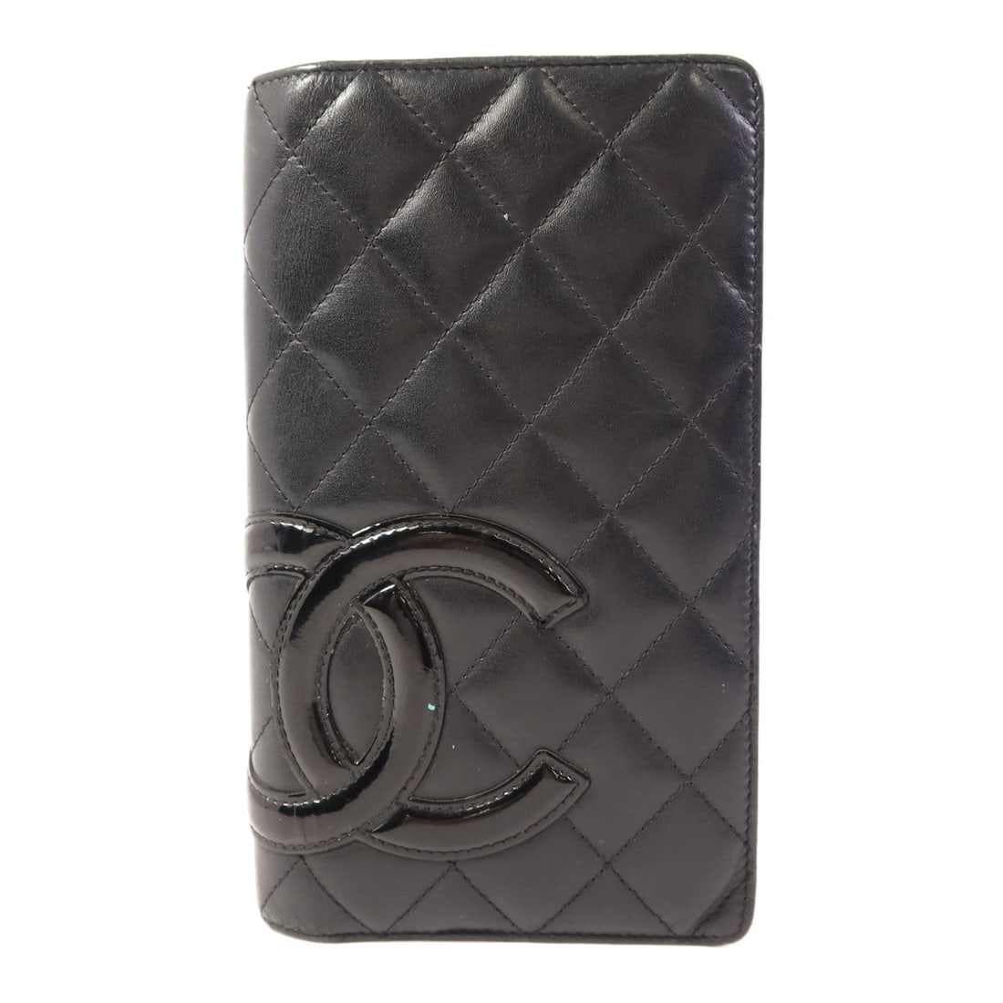 CHANEL Cambon Long Bifold Wallet Black Calfskin Leather (1 of 18)