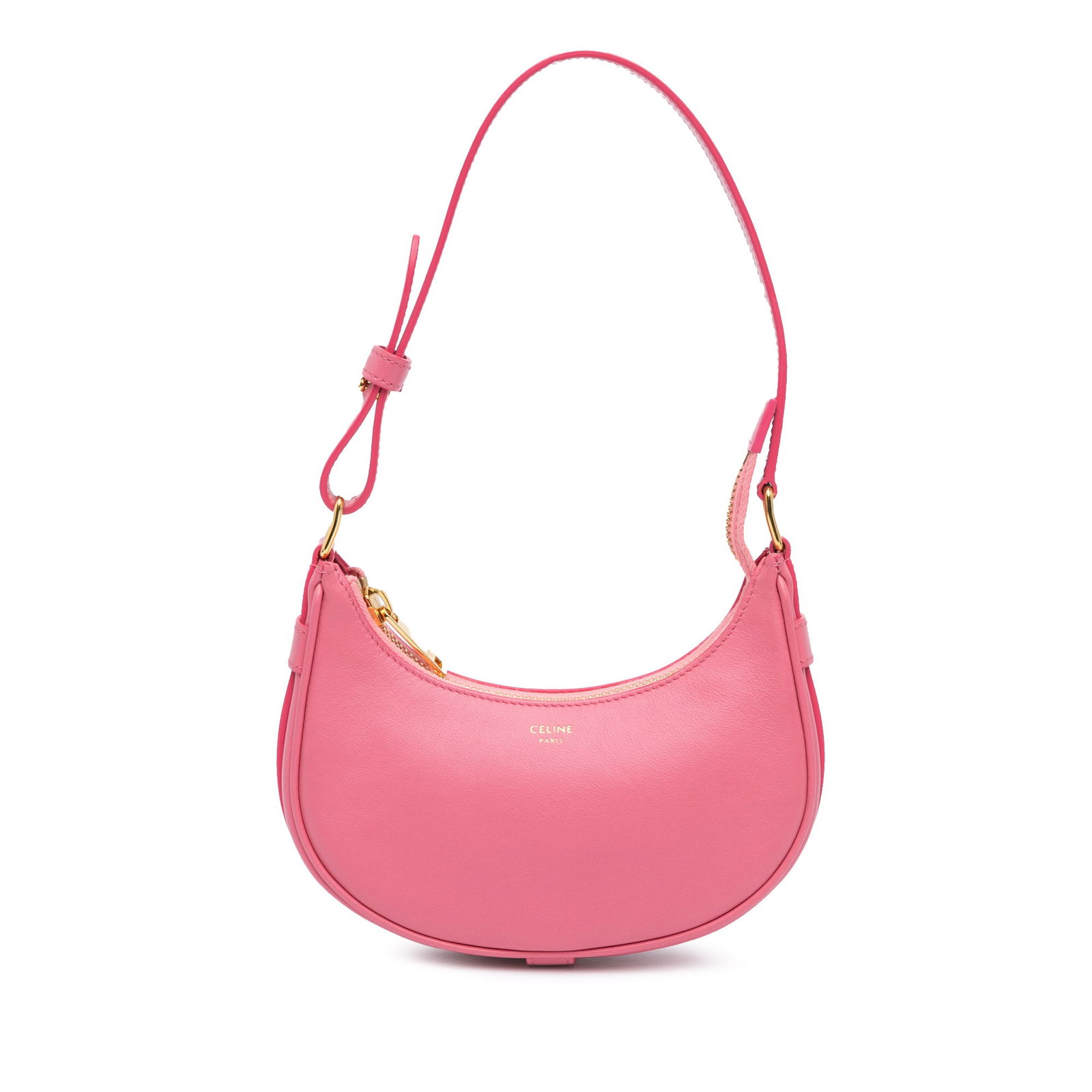 Celine Mini Ava Pink Leather Shoulder Bag with Zip Closure (1 of 10)