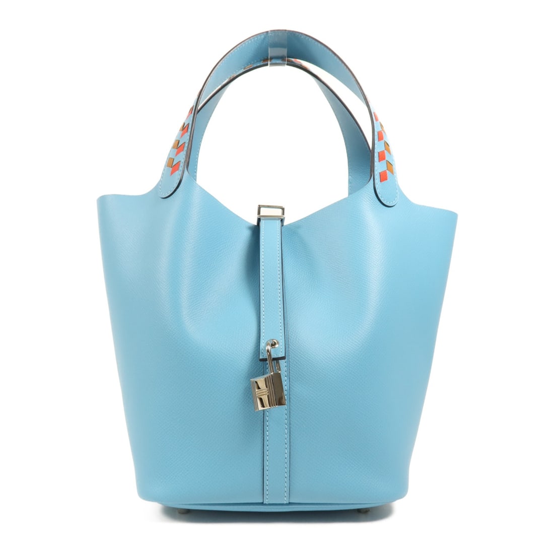 HERMES Picotin MM Tote Bag Epsom Leather Blue du nord PHW: HERMES Picotin MM Tote Bag Epsom Leather Blue du nord PHW Introducing the HERMES Picotin MM Tote Bag, a stunning accessory crafted from premium Epsom leather in a captivating Blue du nord hue. This st