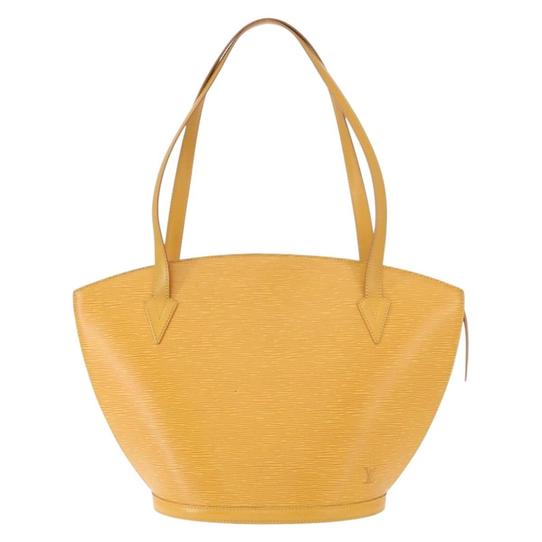 Yellow Epi Leather Saint Jacques Shoulder Bag by Louis Vuitton: Yellow Epi Leather Saint Jacques Shoulder Bag by Louis Vuitton The Louis Vuitton Saint Jacques handbag features durable Epi leather in a vibrant yellow shade. Designed for women, this pre-owned should