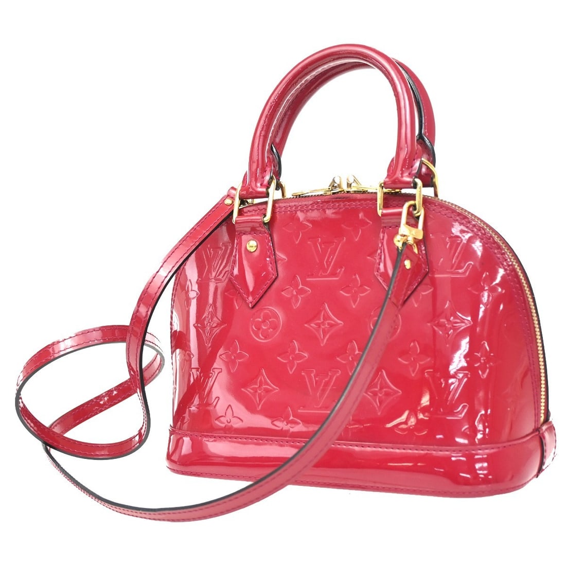 Pink Patent Leather Alma Bag by Louis Vuitton (1 of 14)