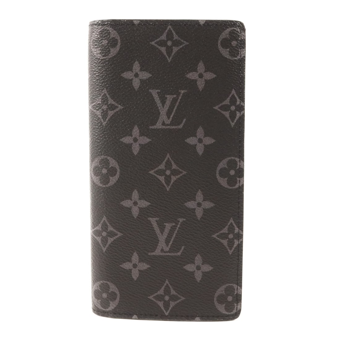Louis Vuitton Monogram Eclipse Brazza Black Bifold Long Wallet M61697: Louis Vuitton Monogram Eclipse Brazza Black Bifold Long Wallet M61697 The Louis Vuitton Brazza long wallet features a bifold design crafted from PVC coated canvas in the Monogram Eclipse pattern. It i
