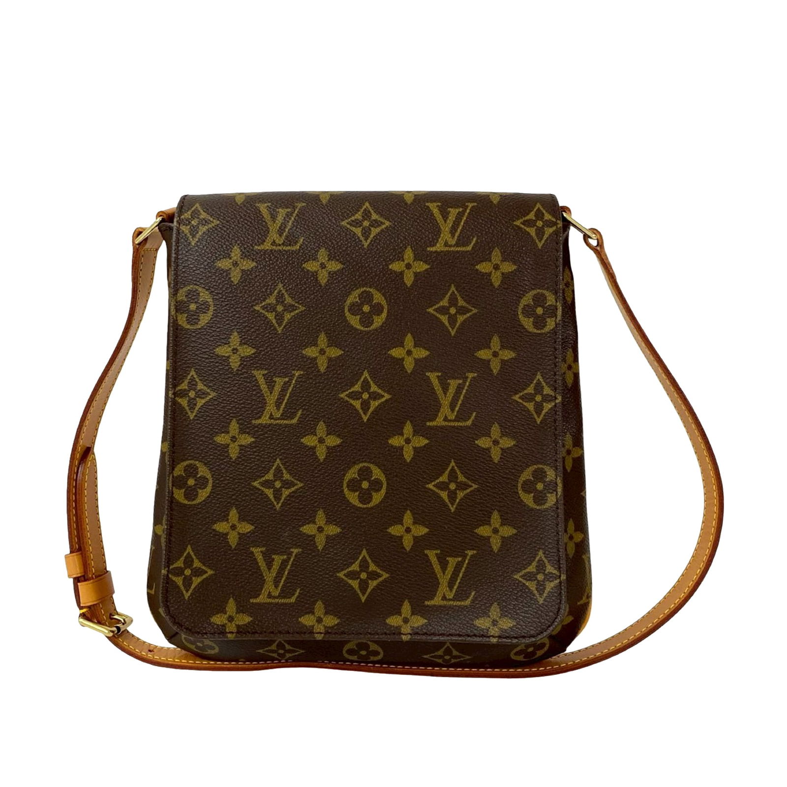 Louis Vuitton Musette Salsa PM Monogram Shoulder Bag with Long Strap: Louis Vuitton Musette Salsa PM Monogram Shoulder Bag with Long Strap The Louis Vuitton Monogram Musette Salsa PM Long Strap features a monogram canvas body with vachetta leather trim, an adjustable fl