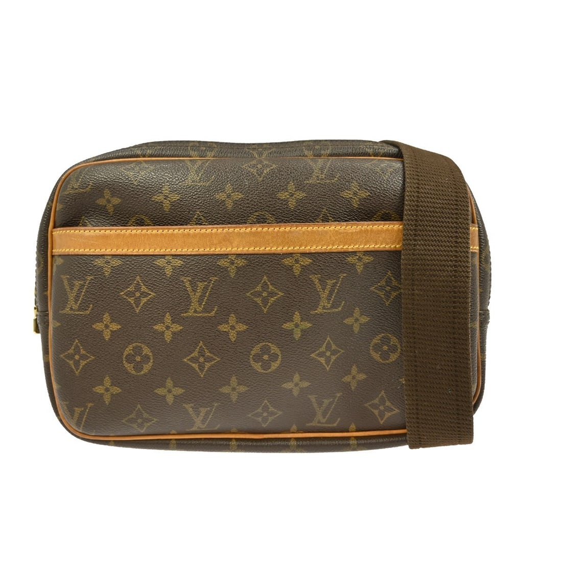 Louis Vuitton Reporter PM Monogram Canvas Brown Crossbody Shoulder Bag M45254: Louis Vuitton Reporter PM Monogram Canvas Brown Crossbody Shoulder Bag M45254 This stylish Louis Vuitton Monogram Reporter PM Shoulder Bag combines functionality with luxury. Crafted from durable Mono