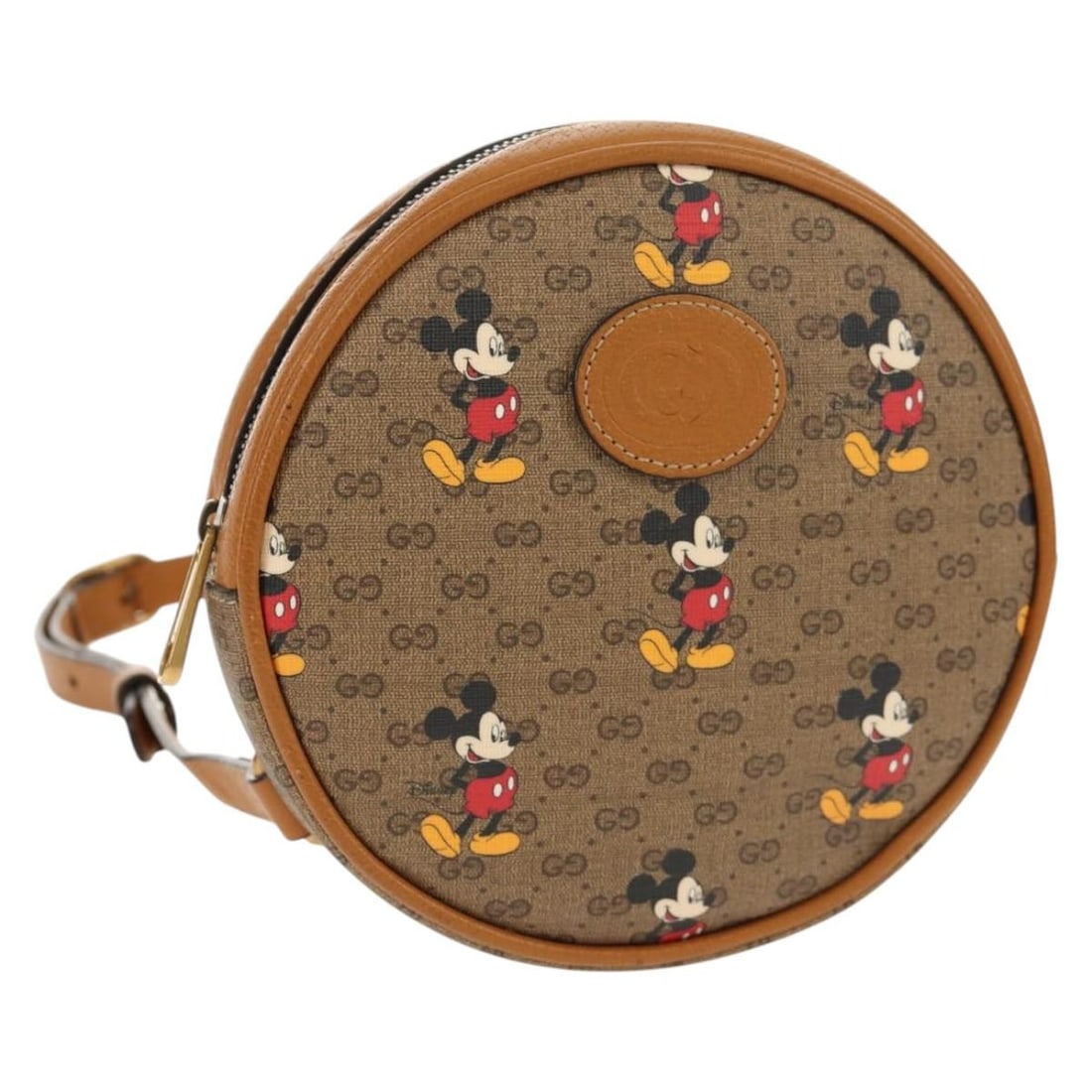 GUCCI Micro GG Supreme Disney Mini Backpack Beige Gold 603730 Auth: GUCCI Micro GG Supreme Disney Mini Backpack Beige Gold 603730 Auth This authentic GUCCI Micro GG Supreme Disney Mini Backpack combines luxury and playful charm. Crafted in Italy from Micro Small GG Ca