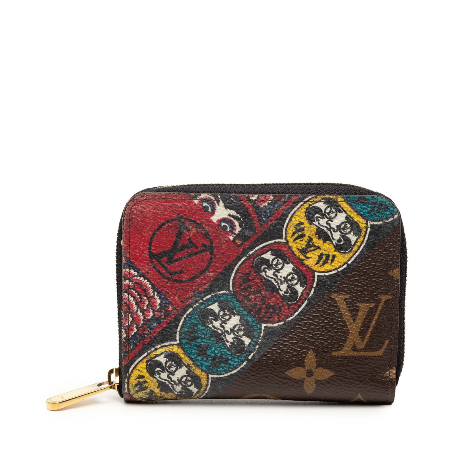 Kansai Yamamoto Kabuki Zippy Coin Purse by Louis Vuitton: Kansai Yamamoto Kabuki Zippy Coin Purse by Louis Vuitton This Louis Vuitton Kansai Yamamoto Monogram Kabuki Zippy Coin Purse features a printed monogram canvas exterior with a distinctive Kabuki desig