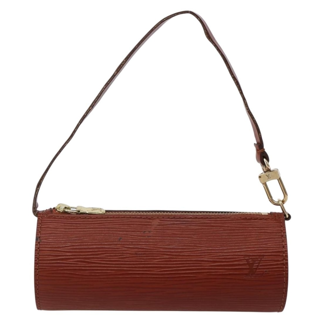 Brown Leather Soufflot Pochette by Louis Vuitton 15cm x 6cm x 6cm: Brown Leather Soufflot Pochette by Louis Vuitton 15cm x 6cm x 6cm The Louis Vuitton Soufflot Pochette is a women's handbag crafted from brown leather. It features a compact design suitable for daily