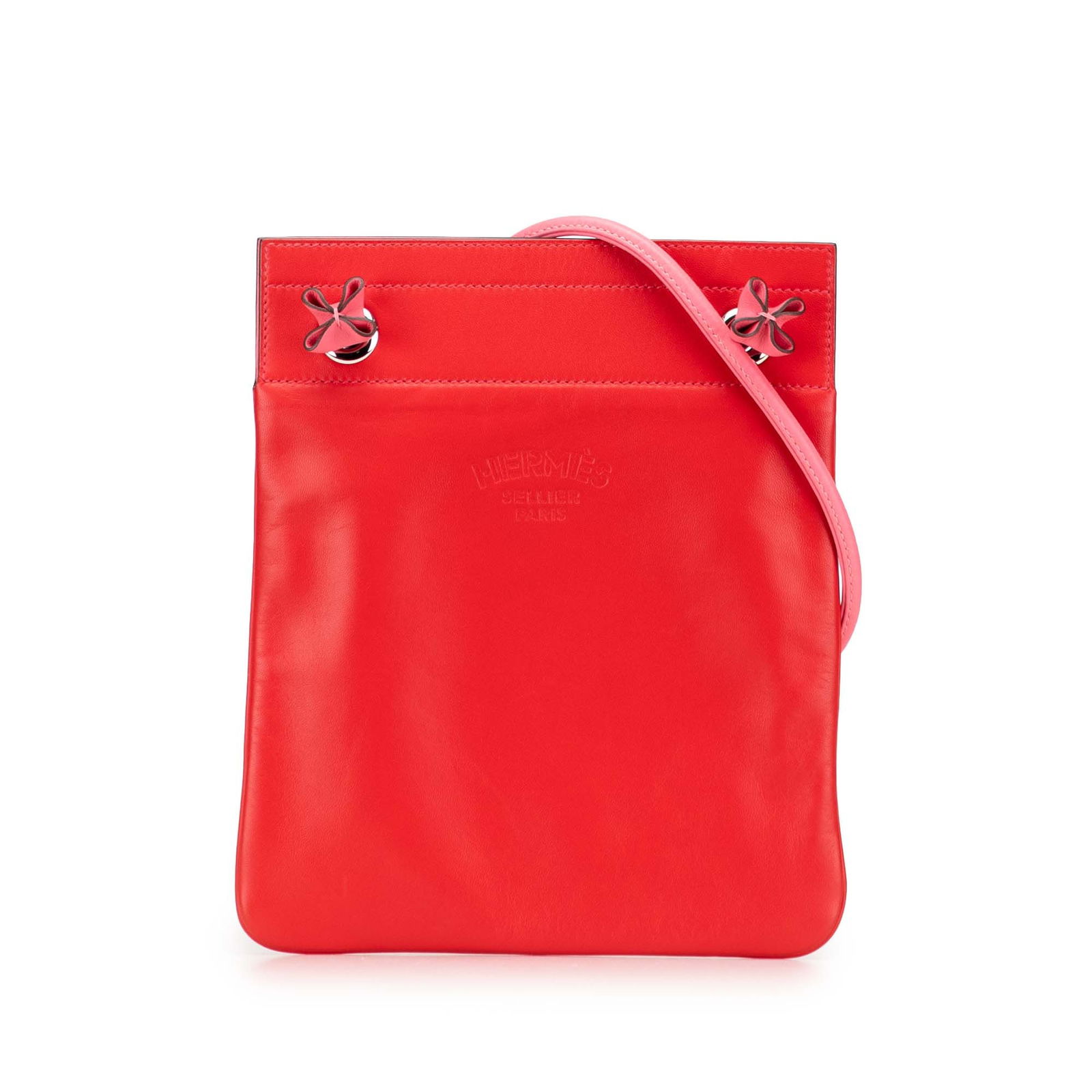 Hermes Mini Swift Aline Bag in Rouge de Coeur Leather: Hermes Mini Swift Aline Bag in Rouge de Coeur Leather The Hermes Mini Swift Aline Bag is a stylish accessory that features a Swift leather body in a vibrant Rouge de Coeur color. This bag is designed