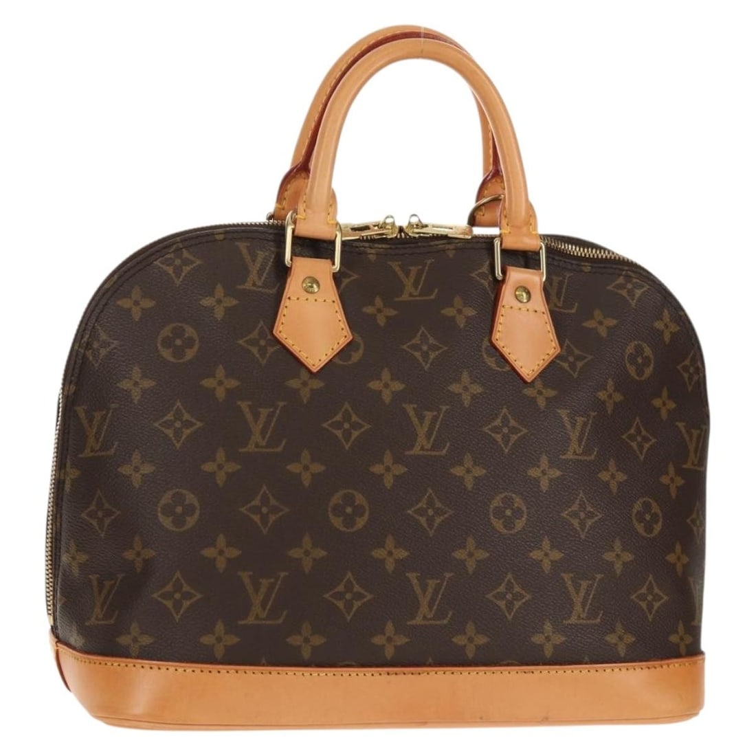 LOUIS VUITTON Monogram Alma Hand Bag M51130 with Dust Bag: LOUIS VUITTON Monogram Alma Hand Bag M51130 with Dust Bag This authentic LOUIS VUITTON Monogram Alma Hand Bag (M51130) is a timeless piece that showcases the iconic monogram canvas. Crafted in France,