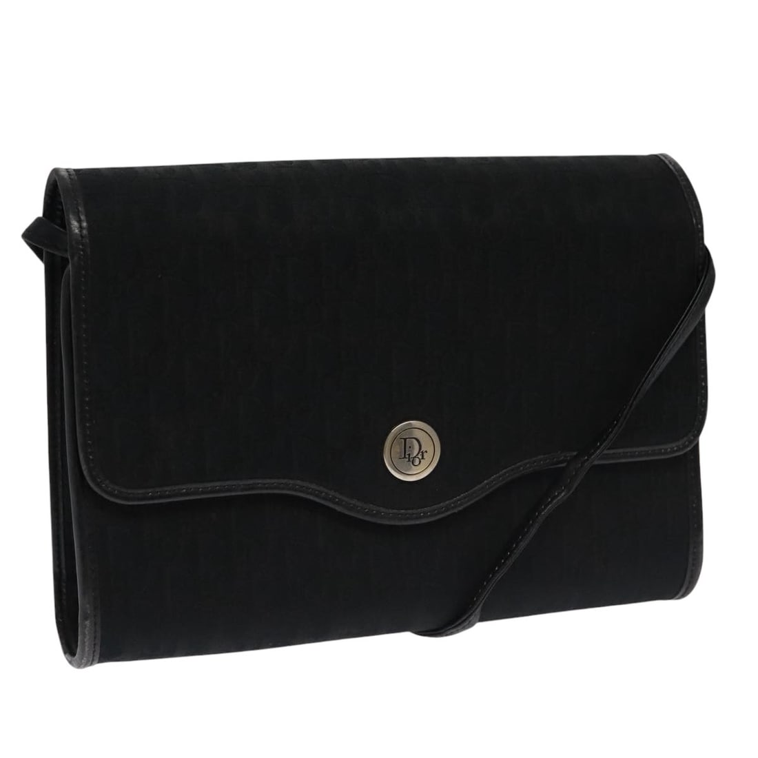 Christian Dior Diorissimo Vintage Trotter Black Canvas Crossbody Bag: Christian Dior Diorissimo Vintage Trotter Black Canvas Crossbody Bag This Christian Dior Vintage Trotter crossbody bag for women features Diorissimo coated canvas in black. Designed with a shoulder st