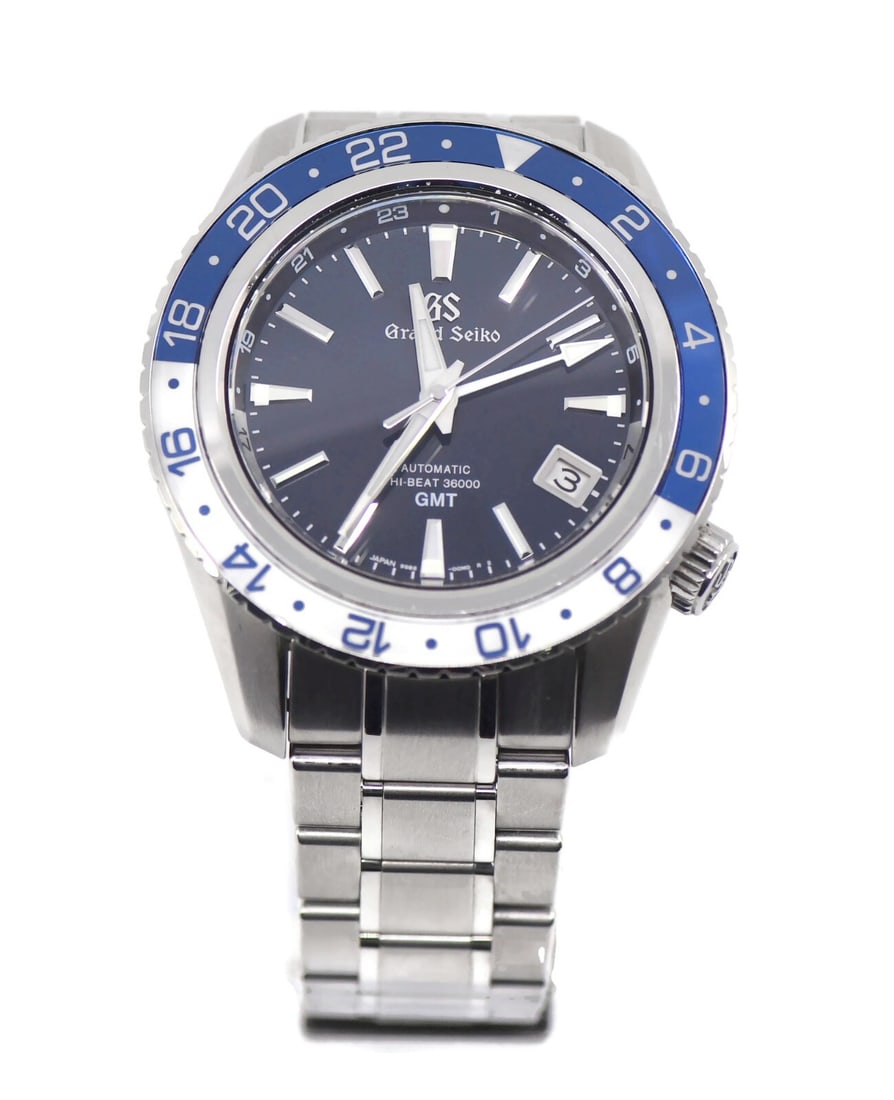 Grand Seiko Sport SBGJ237 Blue Dial Stainless Steel Watch with Box and Papers (1 of 6)