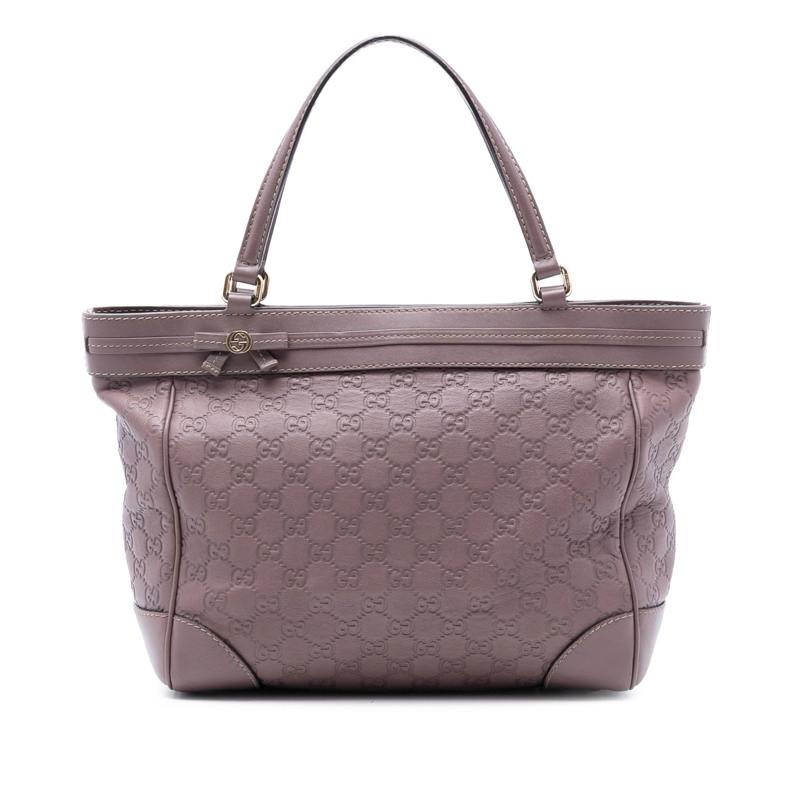 Gucci Mayfair Purple Leather Tote Bag with Guccissima Pattern: Gucci Mayfair Purple Leather Tote Bag with Guccissima Pattern This Gucci Guccissima Mayfair Tote is crafted from leather in a purple hue and features flat leather straps, an open top with a magnetic s