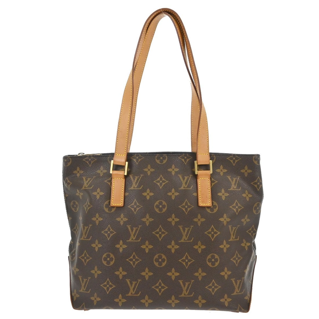 Louis Vuitton Cabas Piano Monogram Canvas Medium Tote Bag M51148: Louis Vuitton Cabas Piano Monogram Canvas Medium Tote Bag M51148 This Louis Vuitton Cabas Piano tote bag showcases the brand's iconic monogram canvas with beige double handles and brown canvas lining.