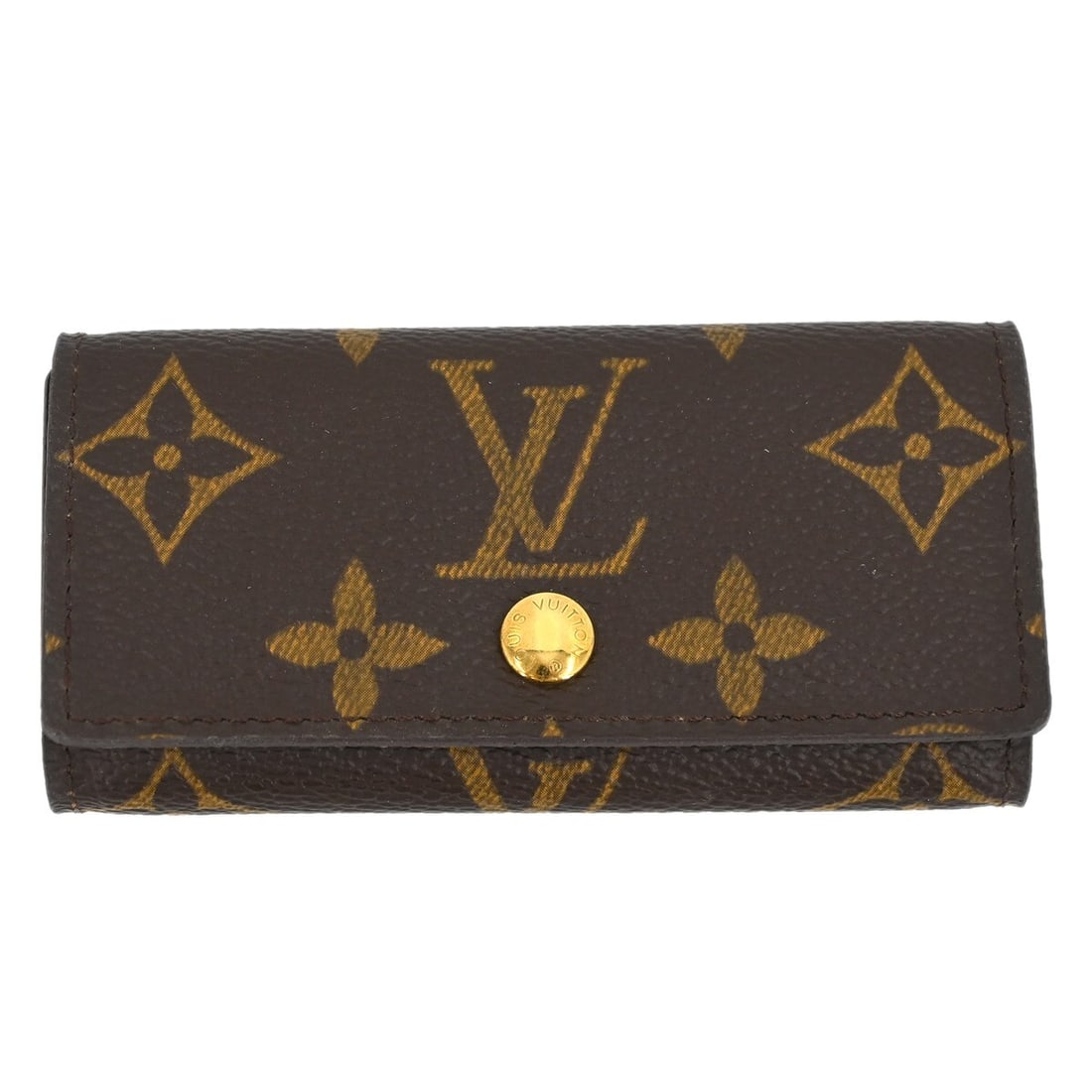 Louis Vuitton Monogram Multicles 4 Key Case M62631 Brown Leather (1 of 8)
