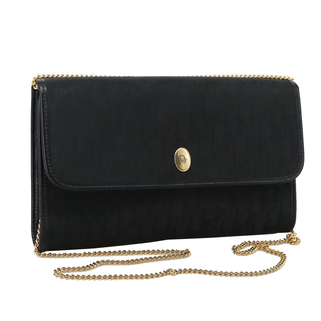 Christian Dior Vintage Trotter Canvas Crossbody Bag Black: Christian Dior Vintage Trotter Canvas Crossbody Bag Black This Christian Dior Vintage Trotter crossbody bag features a black canvas exterior with leather accents and metal fittings. Designed for women