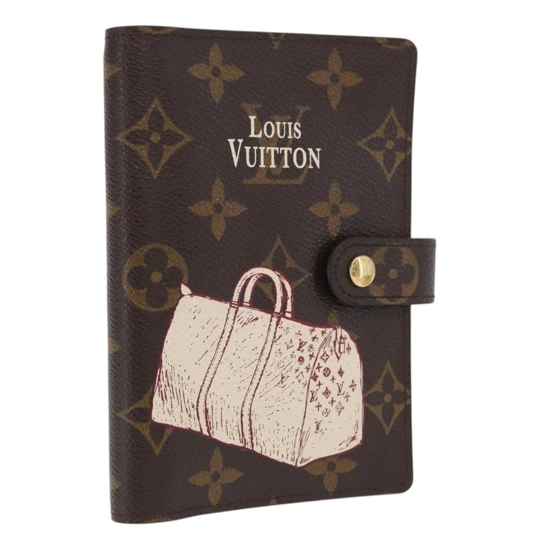 Louis Vuitton R20964 Monogram Canvas Day Planner Cover PM: Louis Vuitton R20964 Monogram Canvas Day Planner Cover PM This Louis Vuitton Monogram Keepall Agenda PM Day Planner Cover is crafted from monogram canvas with a classic monogram pattern. It features a