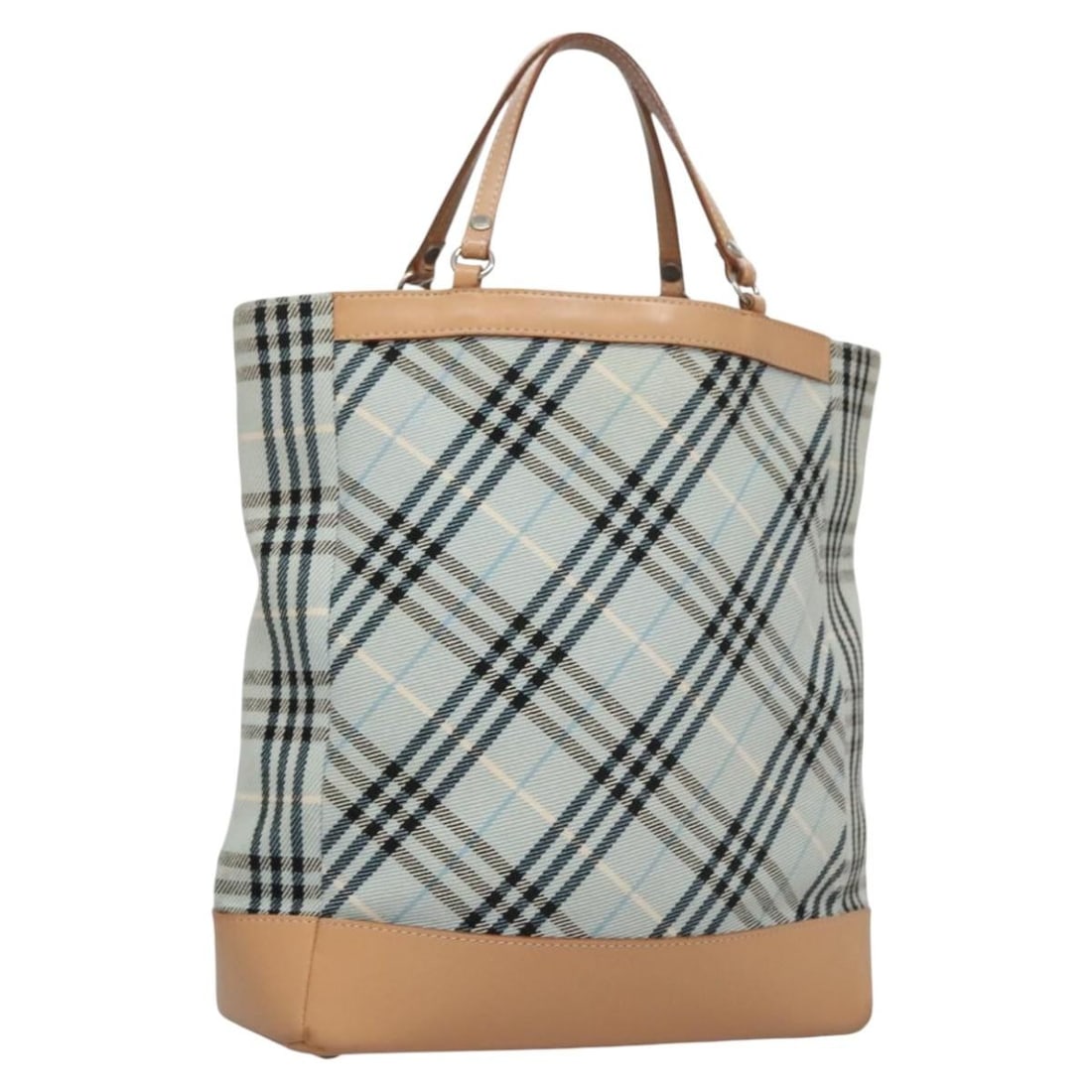Blue Canvas Tote Burberry Nova Check Pattern 25cm by 29cm by 10cm (1 of 18)