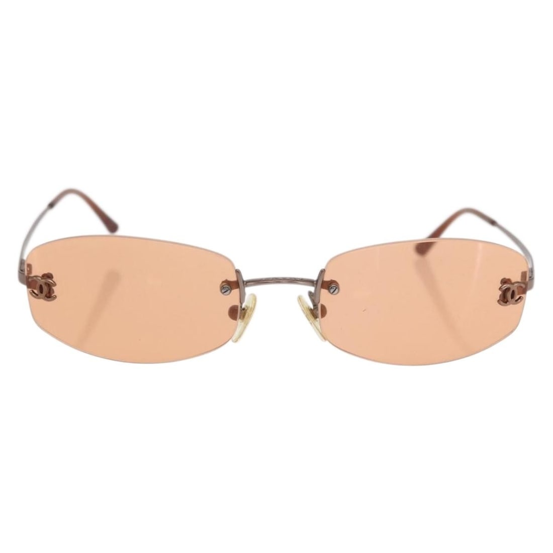 Orange Chanel CC Metal Sunglasses for Women: Orange Chanel CC Metal Sunglasses for Women These Chanel Logo CC sunglasses feature a bold orange color and are crafted from metal. Designed for women, they showcase the iconic CC logo, blending signa