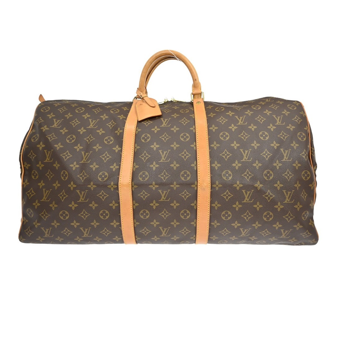 Louis Vuitton Keepall 60 Monogram Canvas Extra Large Travel Duffle Bag M41422: Louis Vuitton Keepall 60 Monogram Canvas Extra Large Travel Duffle Bag M41422 This Louis Vuitton Monogram Keepall 60 is an extra-large vintage duffle handbag crafted from signature monogram canvas wit