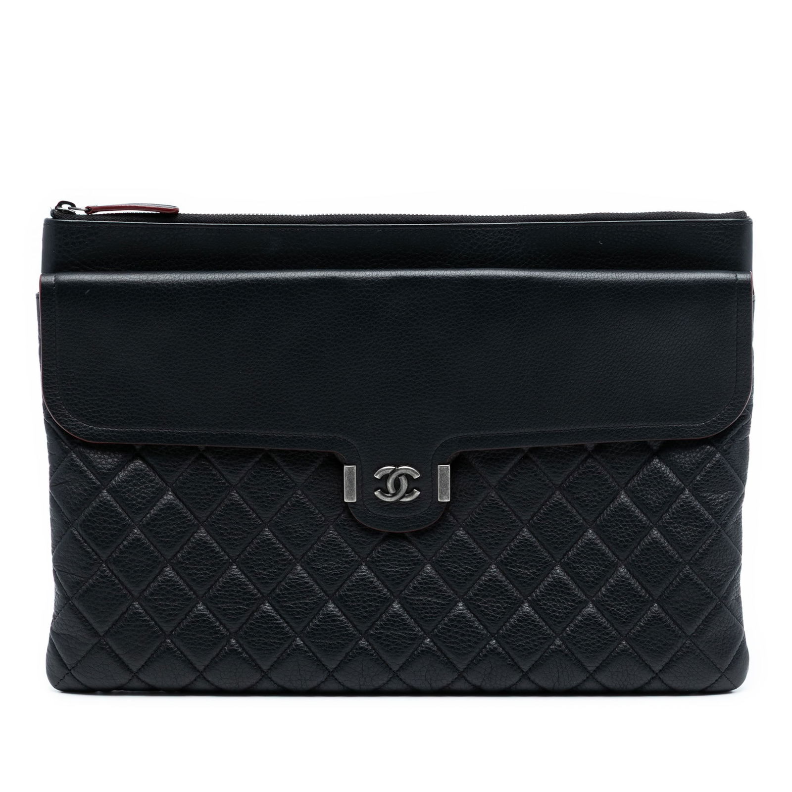 Chanel Archi Chic Grained Calfskin Quilted Cosmetic Clutch Bag (1 of 7)