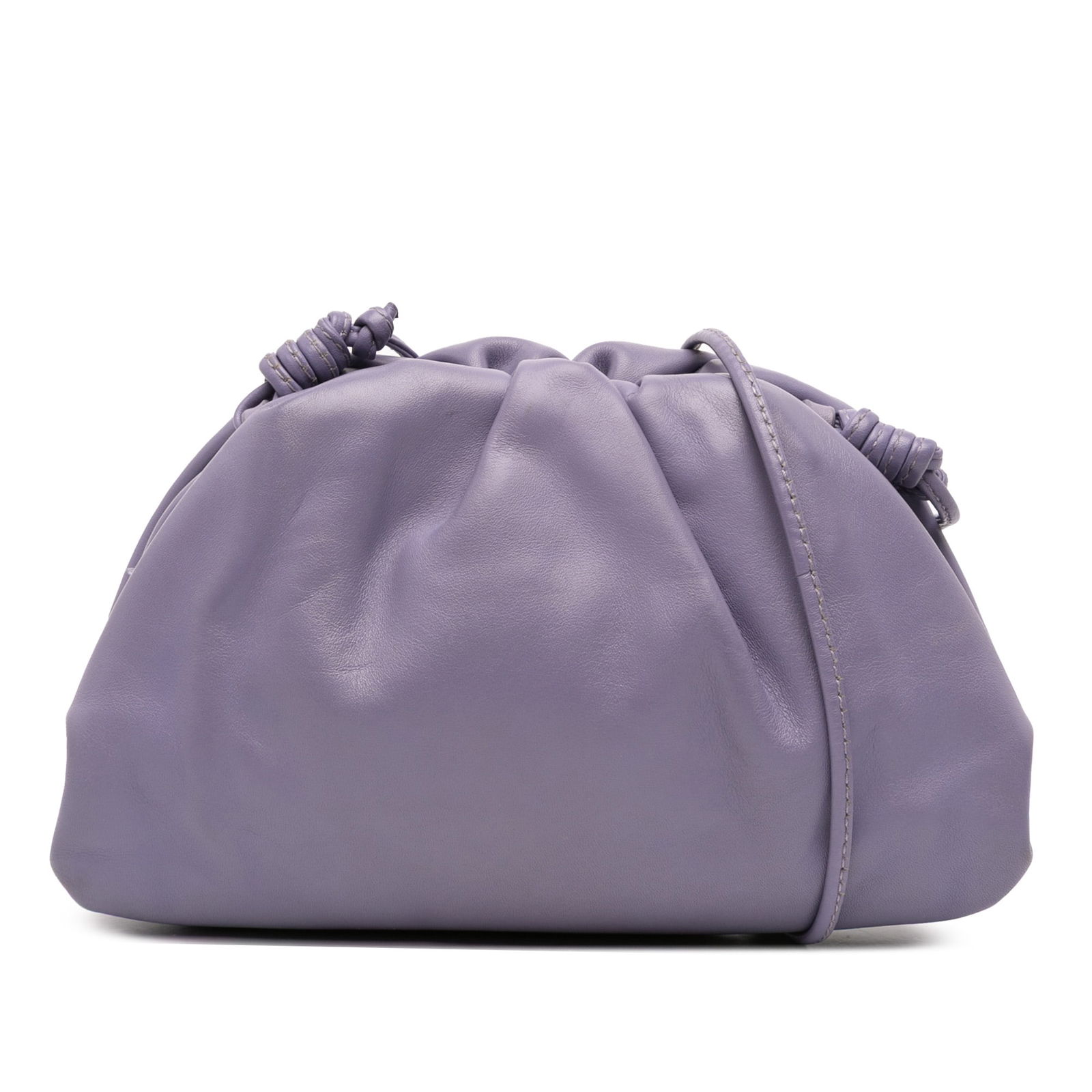 Bottega Veneta Purple Lambskin Mini Pouch Crossbody Bag (1 of 8)