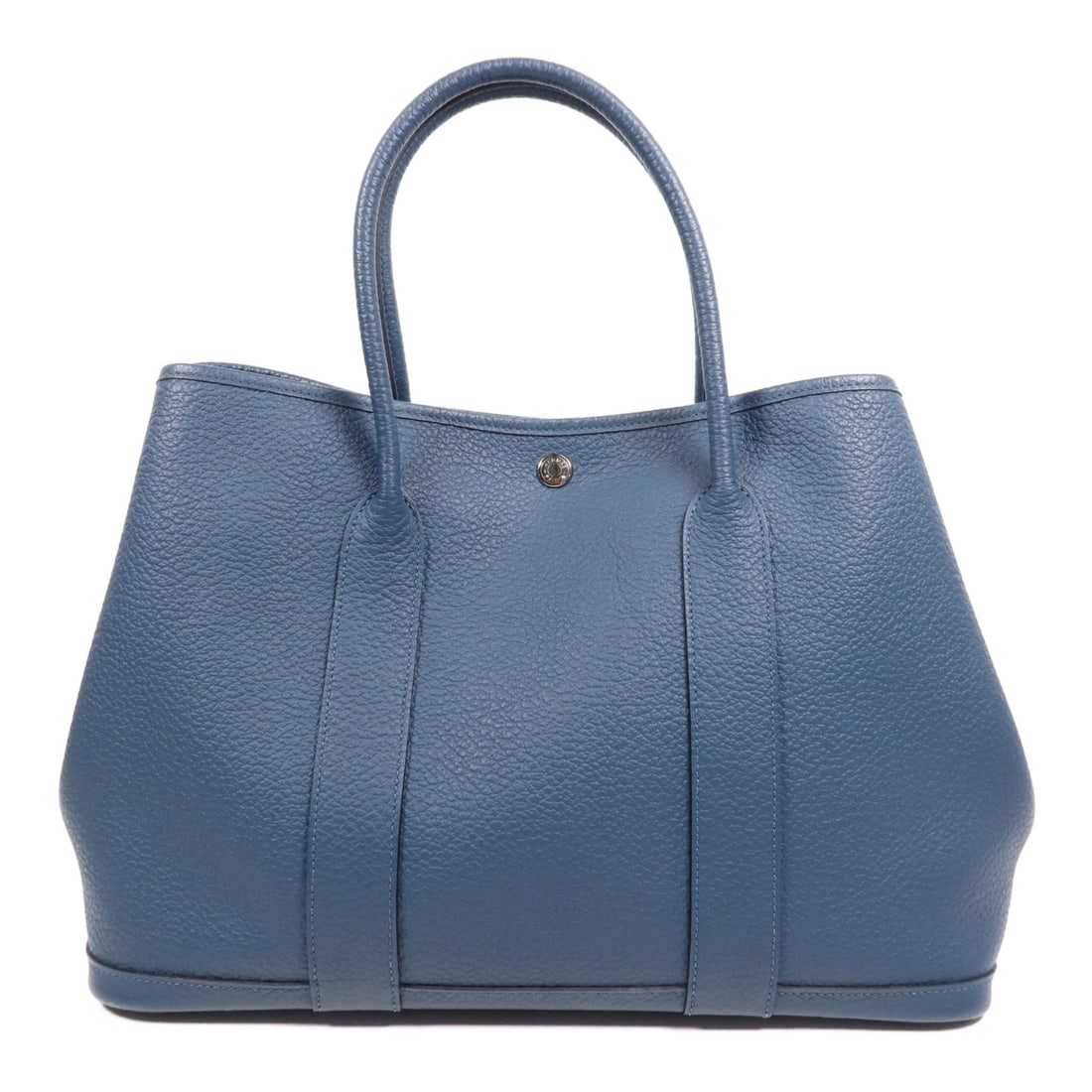 HERMES Garden Party PM Tote Bag Bleu Outremer Calfskin (1 of 16)