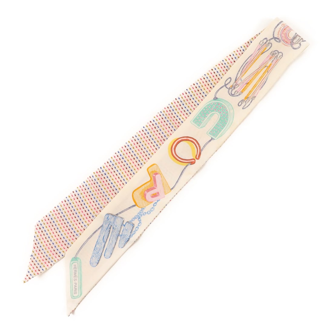 Hermes Bordeaux Twilly Silk and Swift Leather Scarf: Hermes Bordeaux Twilly Silk and Swift Leather Scarf This Hermes Twilly scarf is crafted from silk in a rich Bordeaux hue, complemented by swift leather accents. Made in France, it features a classic s