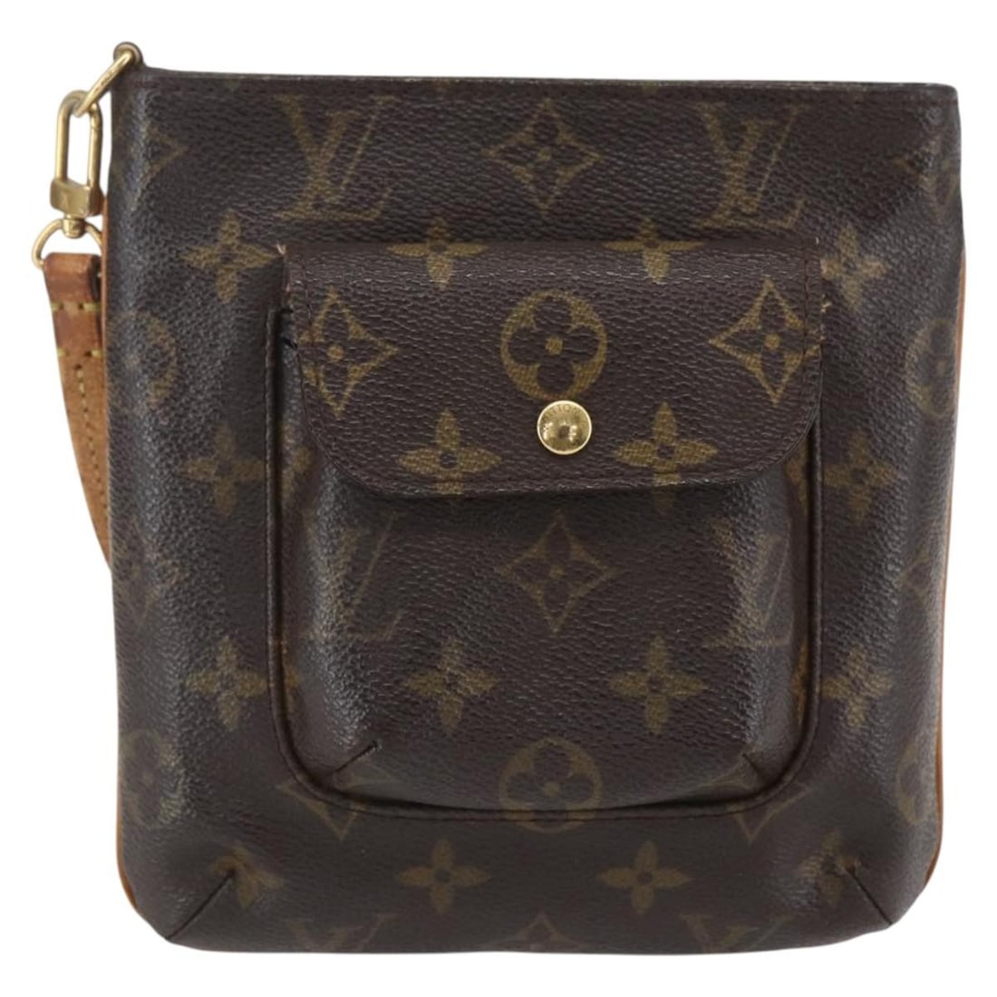 Louis Vuitton Monogram Canvas Partition Wristlet Clutch Brown (1 of 18)