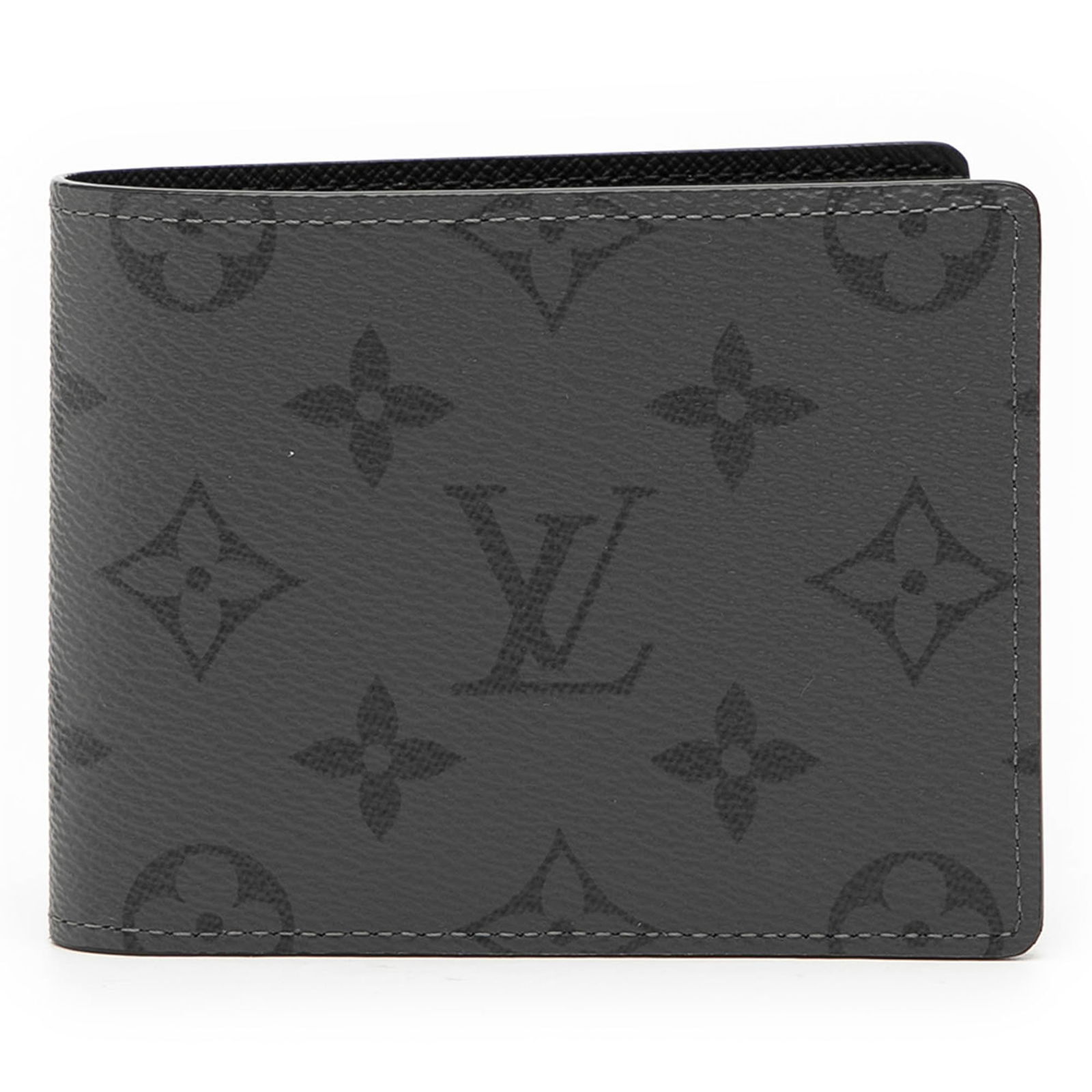 Louis Vuitton Monogram Eclipse Reverse Bifold Wallet with Card Slots: Louis Vuitton Monogram Eclipse Reverse Bifold Wallet with Card Slots This Louis Vuitton Monogram Eclipse Reverse Slender Wallet features a monogram eclipse canvas exterior, a bifold design, and interi