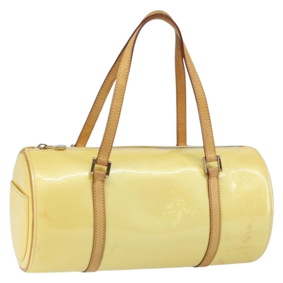 Louis Vuitton Monogram Vernis Patent Leather Bedford Purse Beige: Louis Vuitton Monogram Vernis Patent Leather Bedford Purse Beige This pre-owned Louis Vuitton Bedford handbag crafted from beige patent leather features the iconic Monogram Vernis finish. Designed for