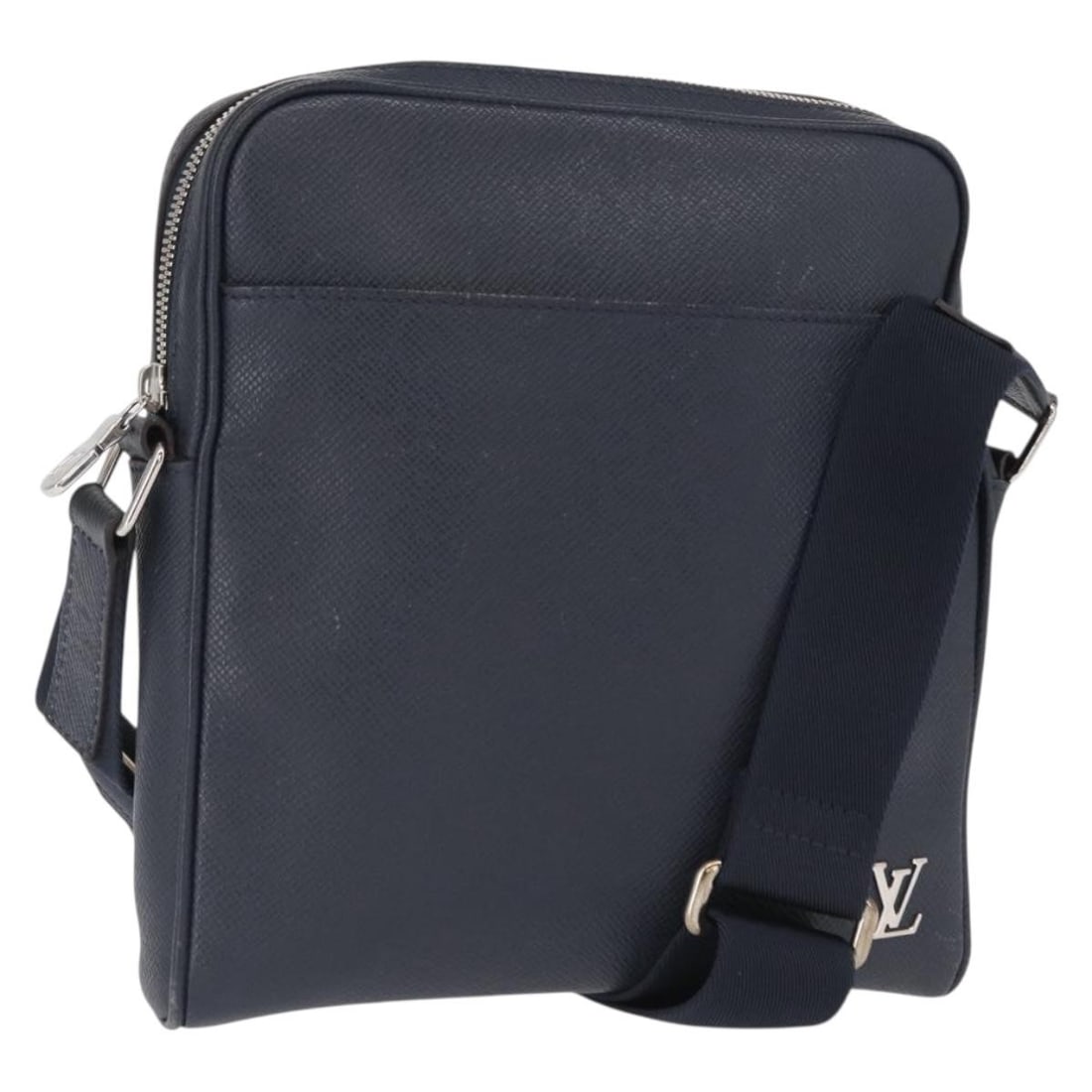 Blue Marine Taiga Leather Messenger Bag by Louis Vuitton M30321: Blue Marine Taiga Leather Messenger Bag by Louis Vuitton M30321 This is a Louis Vuitton Taiga Messenger PPM bag in Blue Marine. Crafted from Taiga leather, it features a practical messenger style with