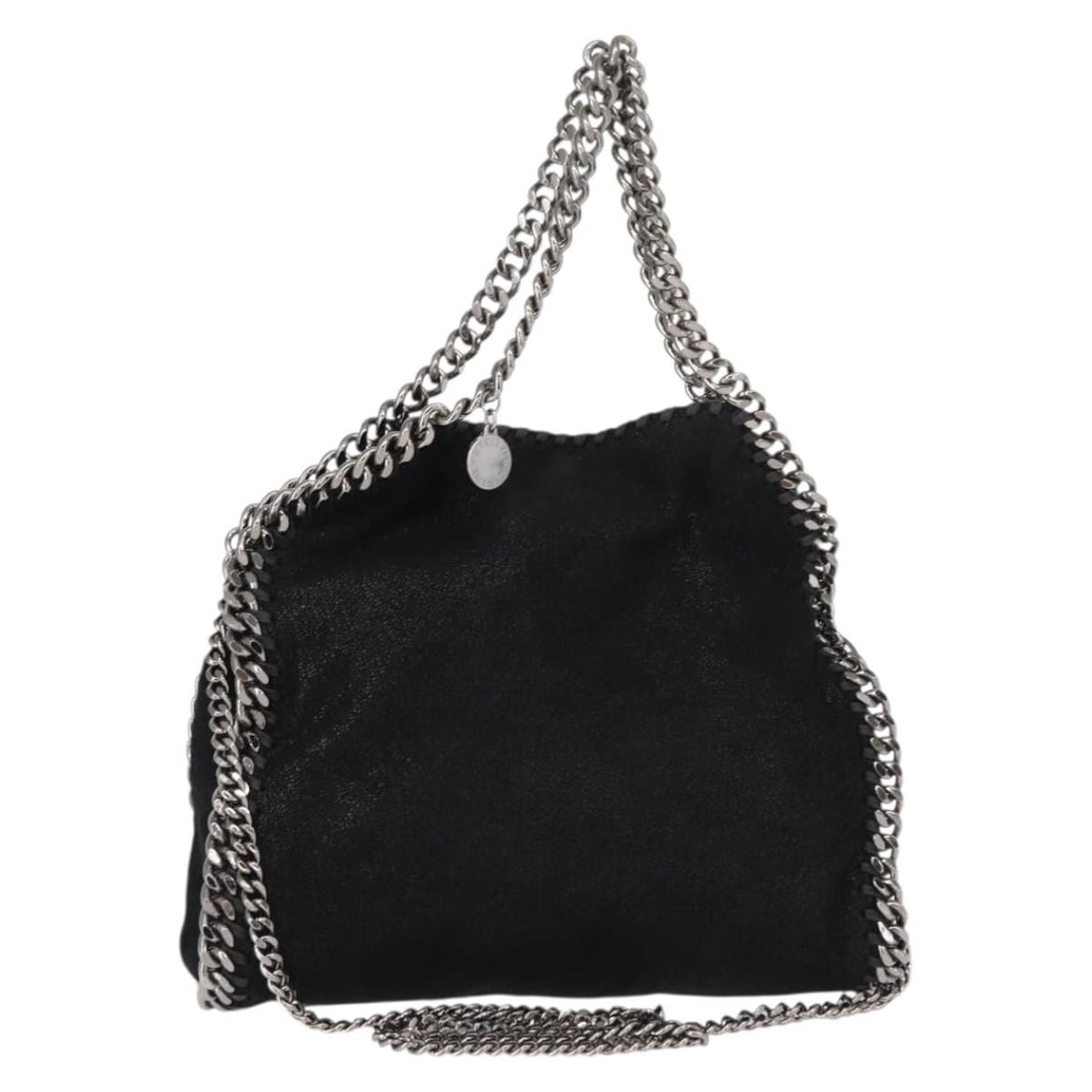 Stella McCartney Falabella Fold Over Polyester Crossbody Bag Black: Stella McCartney Falabella Fold Over Polyester Crossbody Bag Black The Stella McCartney Falabella Fold Over Crossbody Bag for women features a black polyester construction with a fold-over design. Thi