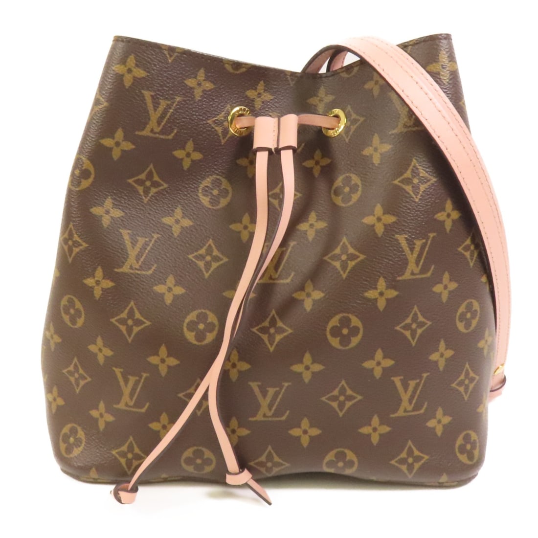 Louis Vuitton Neo Noe Pink Brown Monogram Canvas Shoulder Bag M44022 2way (1 of 15)