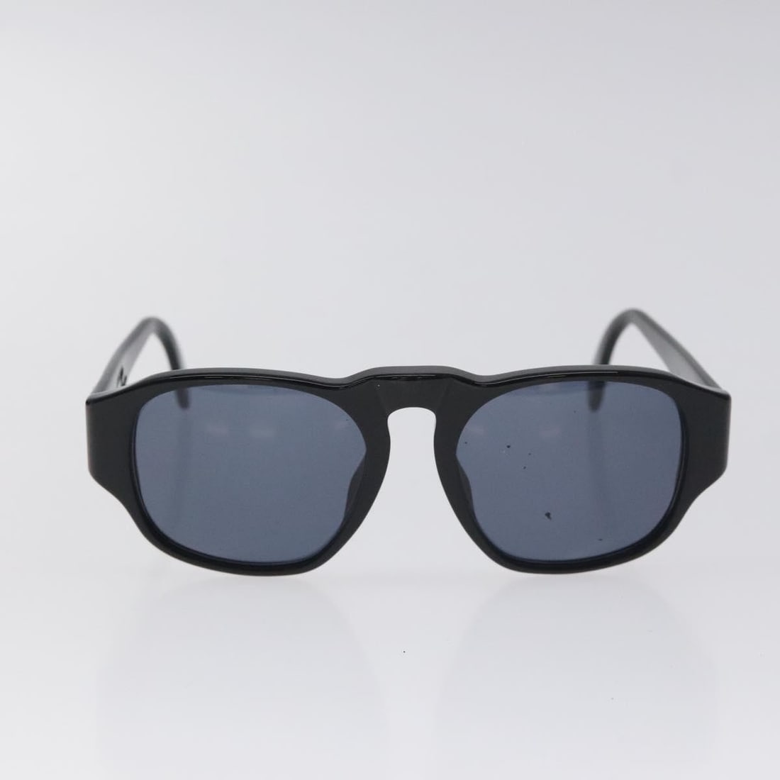 Chanel Black Plastic Logo Sunglasses for Women Italy (1 of 11)