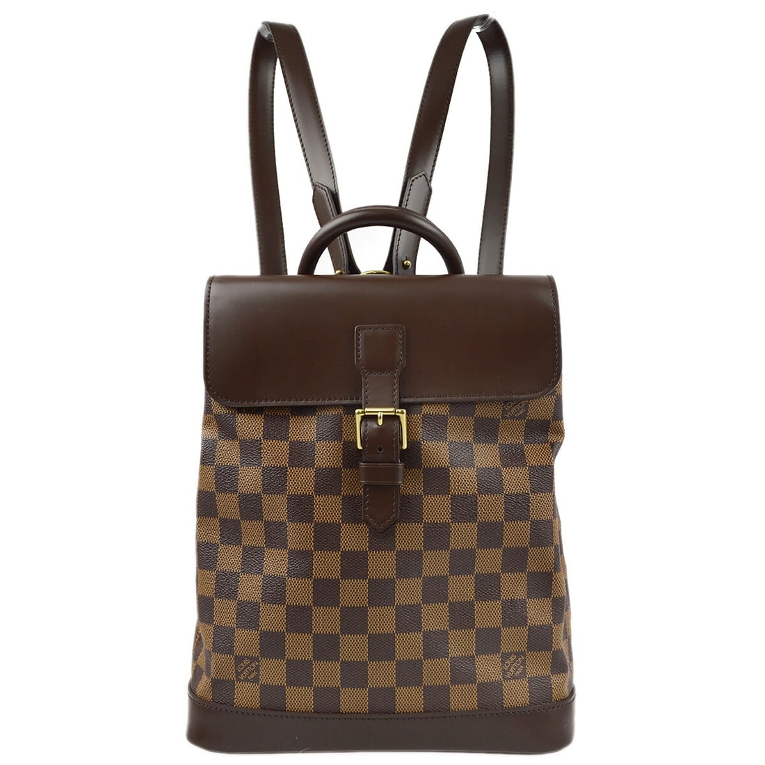Louis Vuitton Soho Damier Canvas Medium Brown Backpack N51132 (1 of 10)
