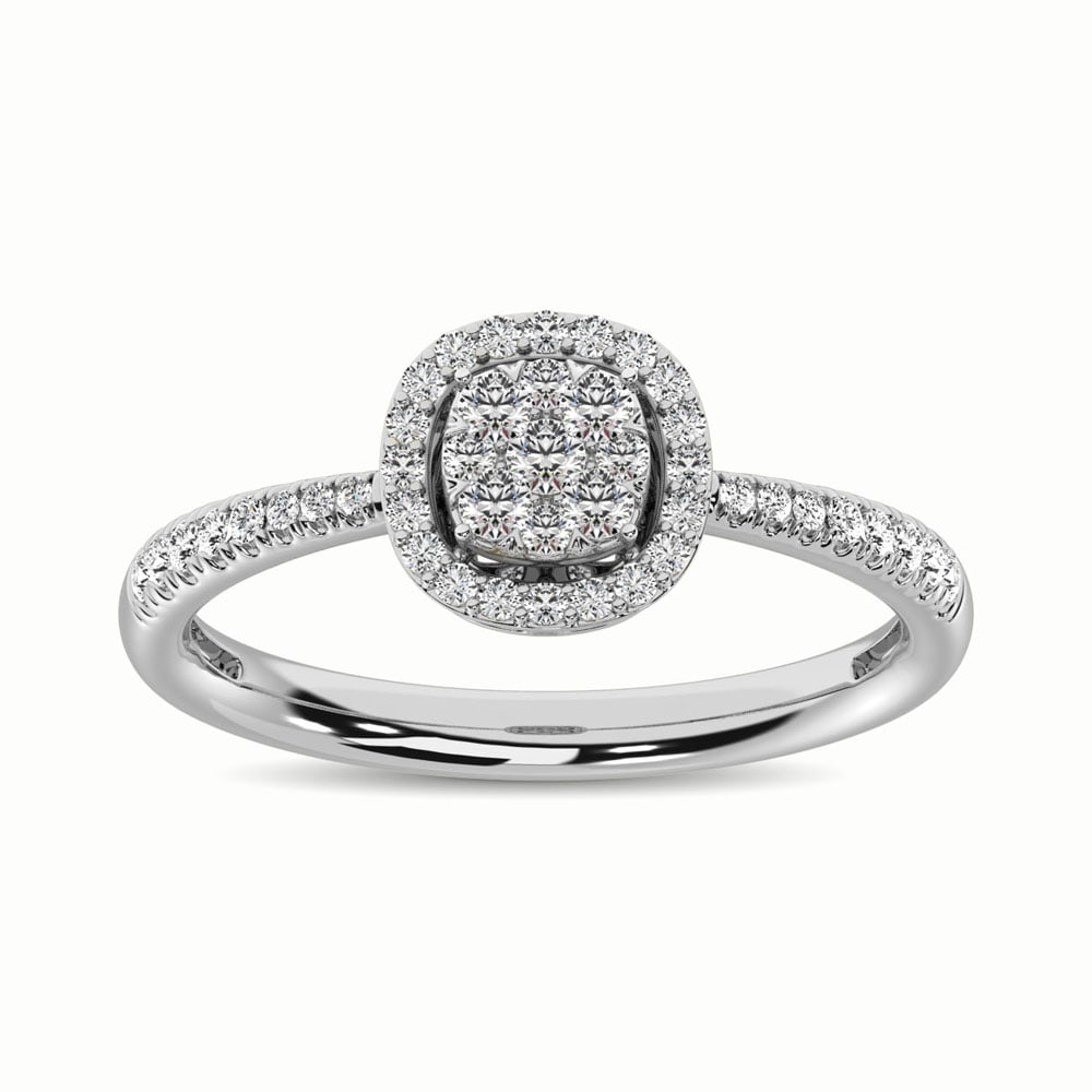 14K White Gold 1/3 Ct.Tw. Diamond Fashion Ring (1 of 4)