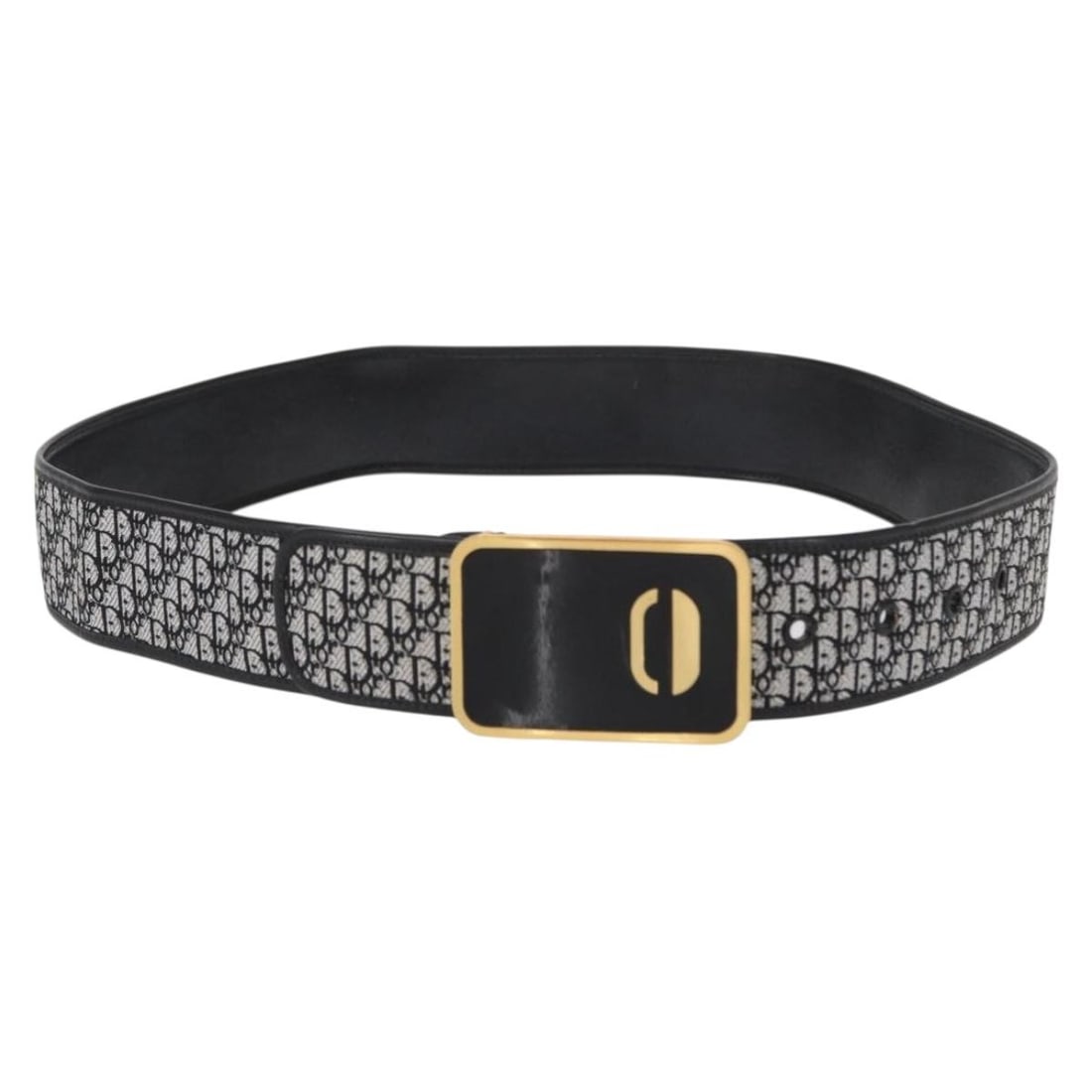 Vintage Christian Dior Canvas Belt for Women 4cm by 90cm: Vintage Christian Dior Canvas Belt for Women 4cm by 90cm This vintage Christian Dior belt for women features a black canvas strap with metal fittings. It measures 4 cm in width and 90 cm in length. Th