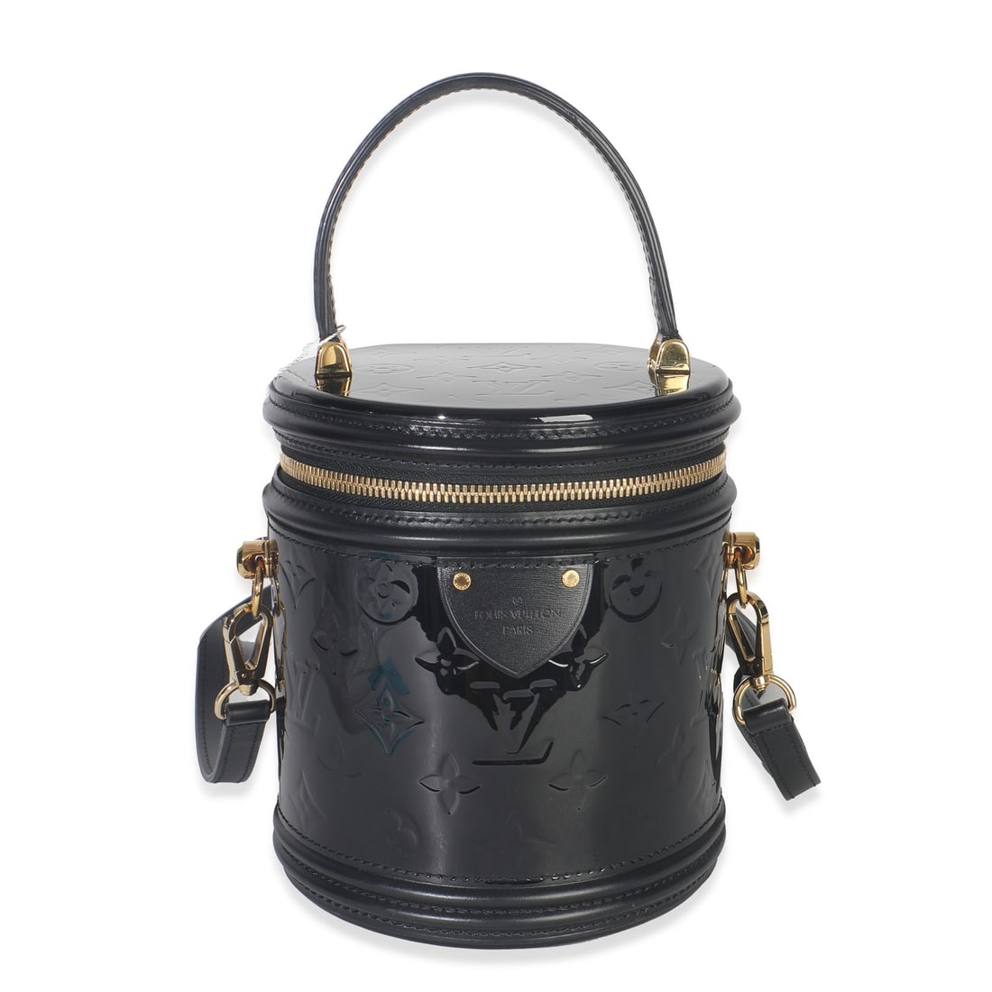 Cannes Black Patent Leather Shoulder Bag with Removable Strap by Louis Vuitton (1 of 6)