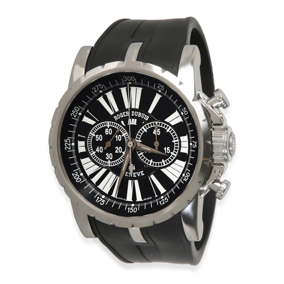 Roger Dubuis Excaliber EX45 Luxury Men's Watch Stainless Steel Rubber Band: Roger Dubuis Excaliber EX45 Luxury Men's Watch Stainless Steel Rubber Band This luxurious Roger Dubuis Excaliber EX45 78 9 9.71R Men's Watch is a stunning timepiece crafted in stainless steel. The wat