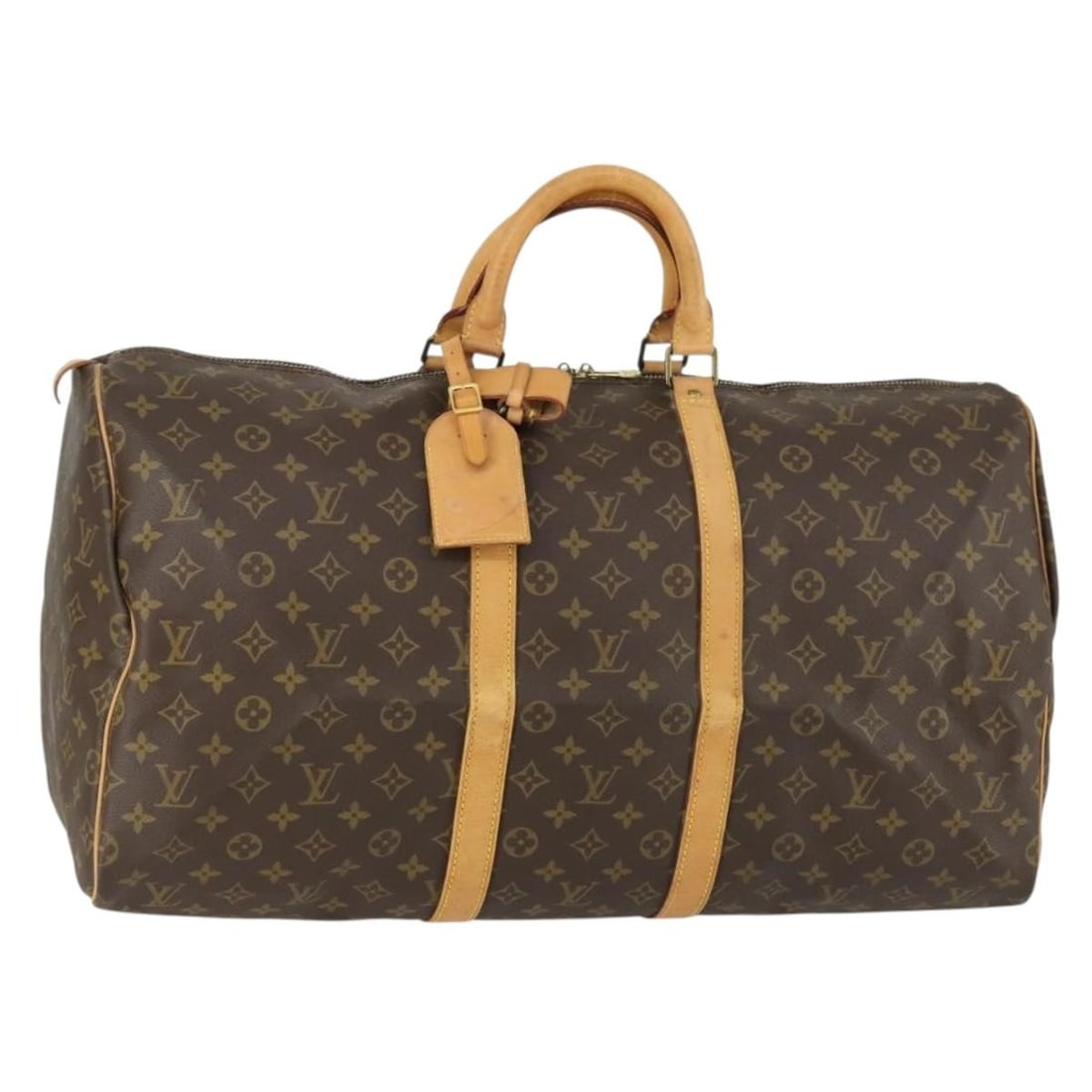 Louis Vuitton Keepall Monogram Canvas Travel Bag Brown 55cm (1 of 18)