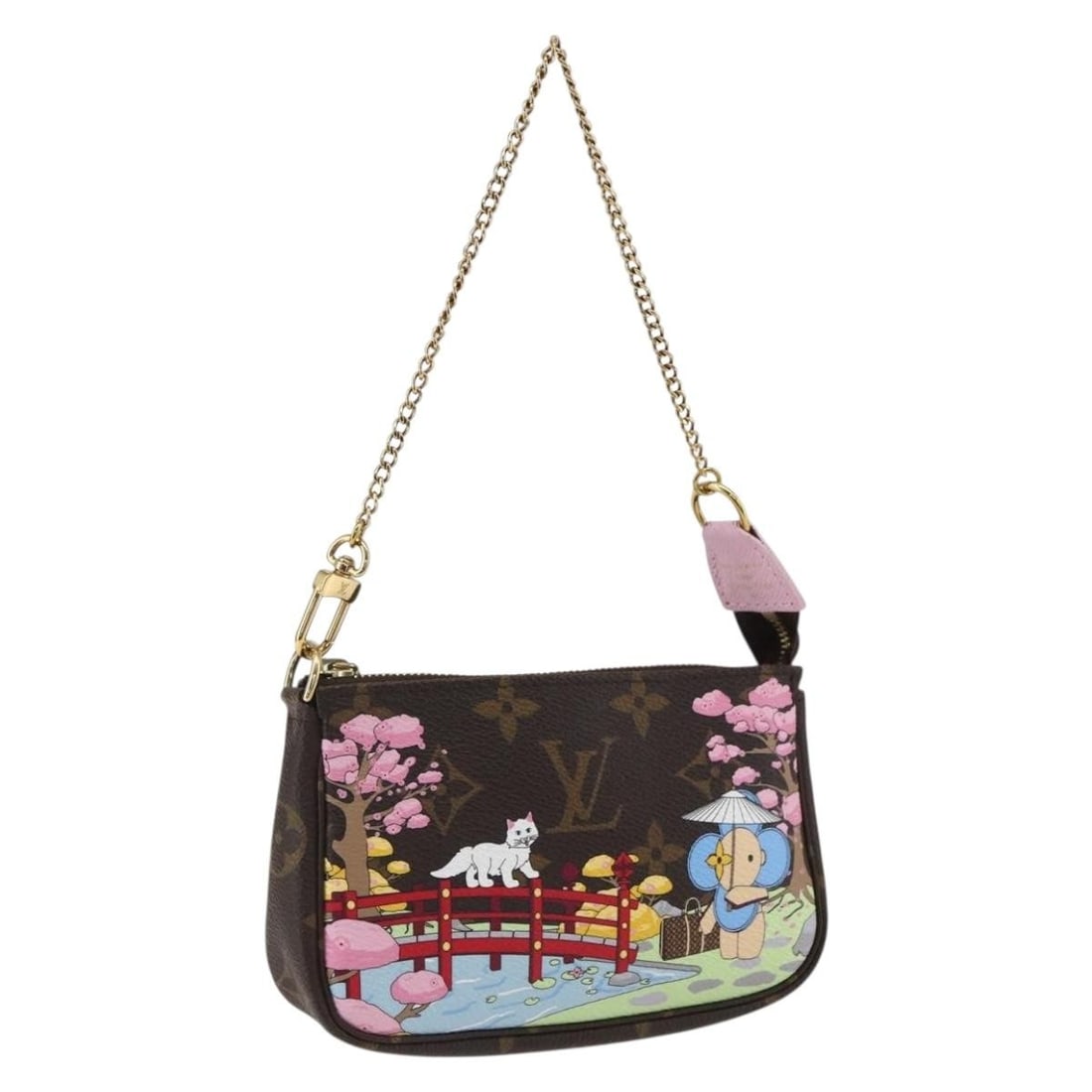 Louis Vuitton Vivienne Monogram Canvas Mini Pochette M45905 Pouch with Dust Bag: Louis Vuitton Vivienne Monogram Canvas Mini Pochette M45905 Pouch with Dust Bag This Louis Vuitton Monogram Vivienne Mini Pochette Accessoires is crafted from signature monogram canvas and features a