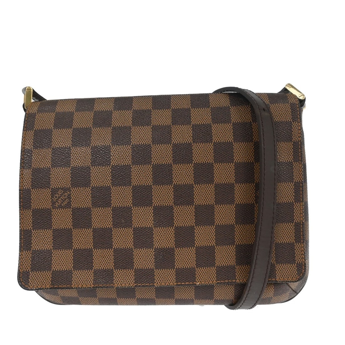 Louis Vuitton Musette Tango Brown Damier Canvas Medium Shoulder Bag N51301: Louis Vuitton Musette Tango Brown Damier Canvas Medium Shoulder Bag N51301 This is a Louis Vuitton Musette Tango shoulder bag in the Damier Canvas leather pattern, featuring a check design. The bag is